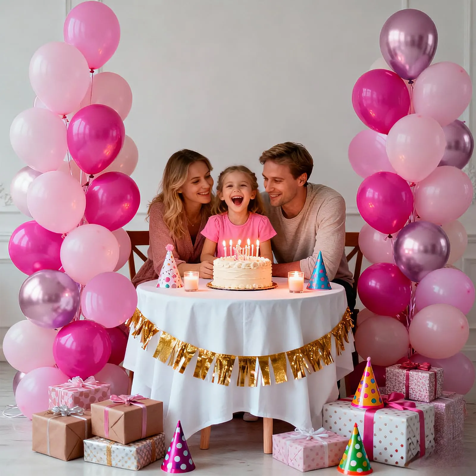 YEHNDA Palloncini Rosa Pastello, 65 Pezzi - immagine 3