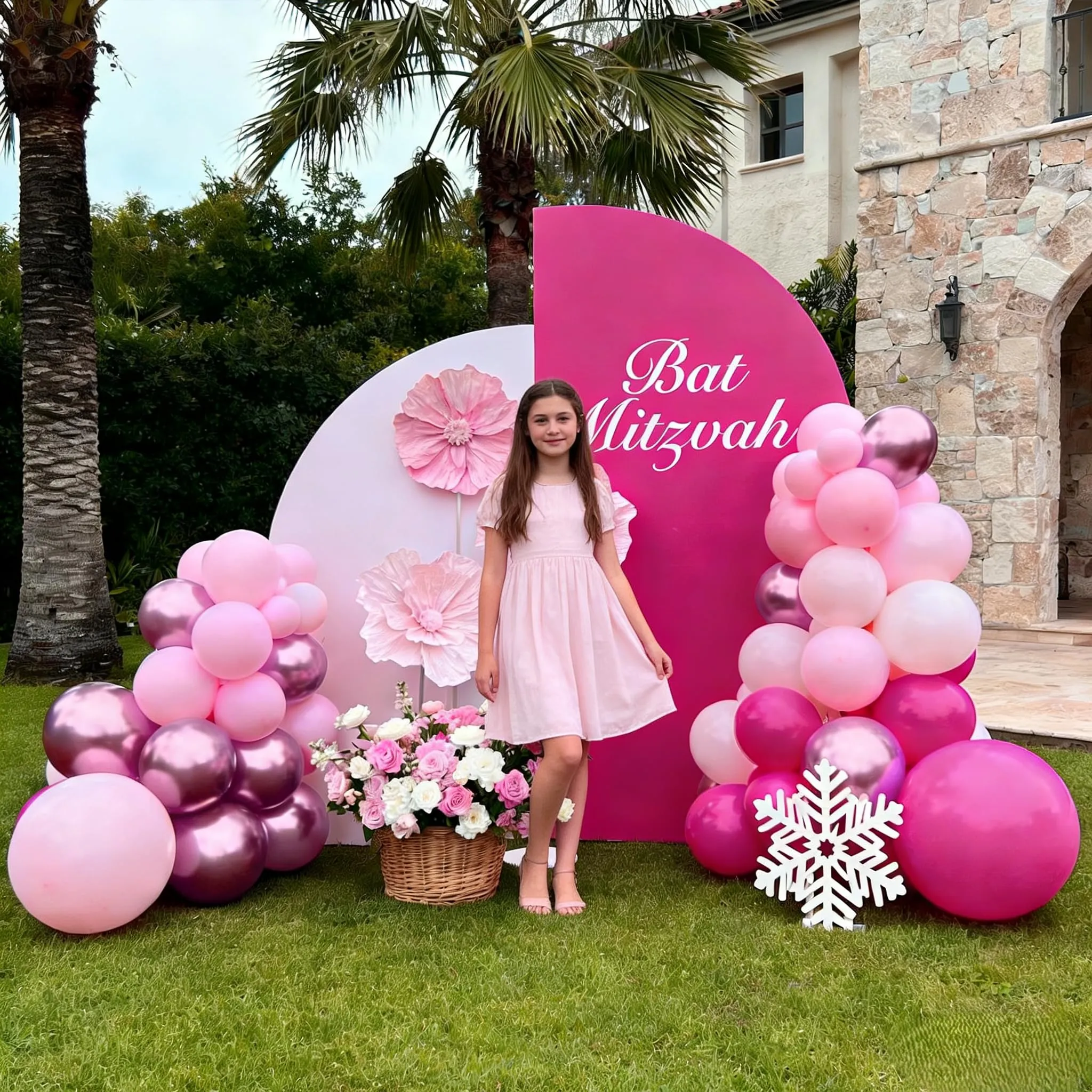 YEHNDA Palloncini Rosa Pastello, 65 Pezzi - immagine 4
