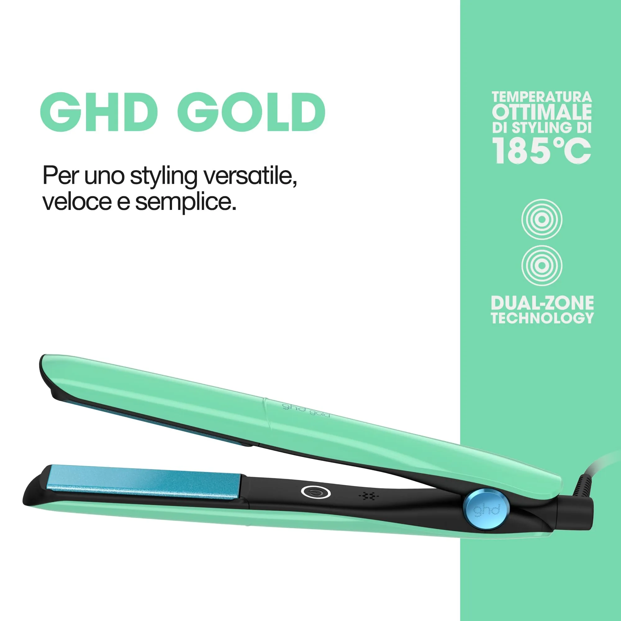 ghd Gold Piastra per Capelli Edizione Limitata Jelly Mint con Pochette Termoresistente (Spina EU) - immagine 2