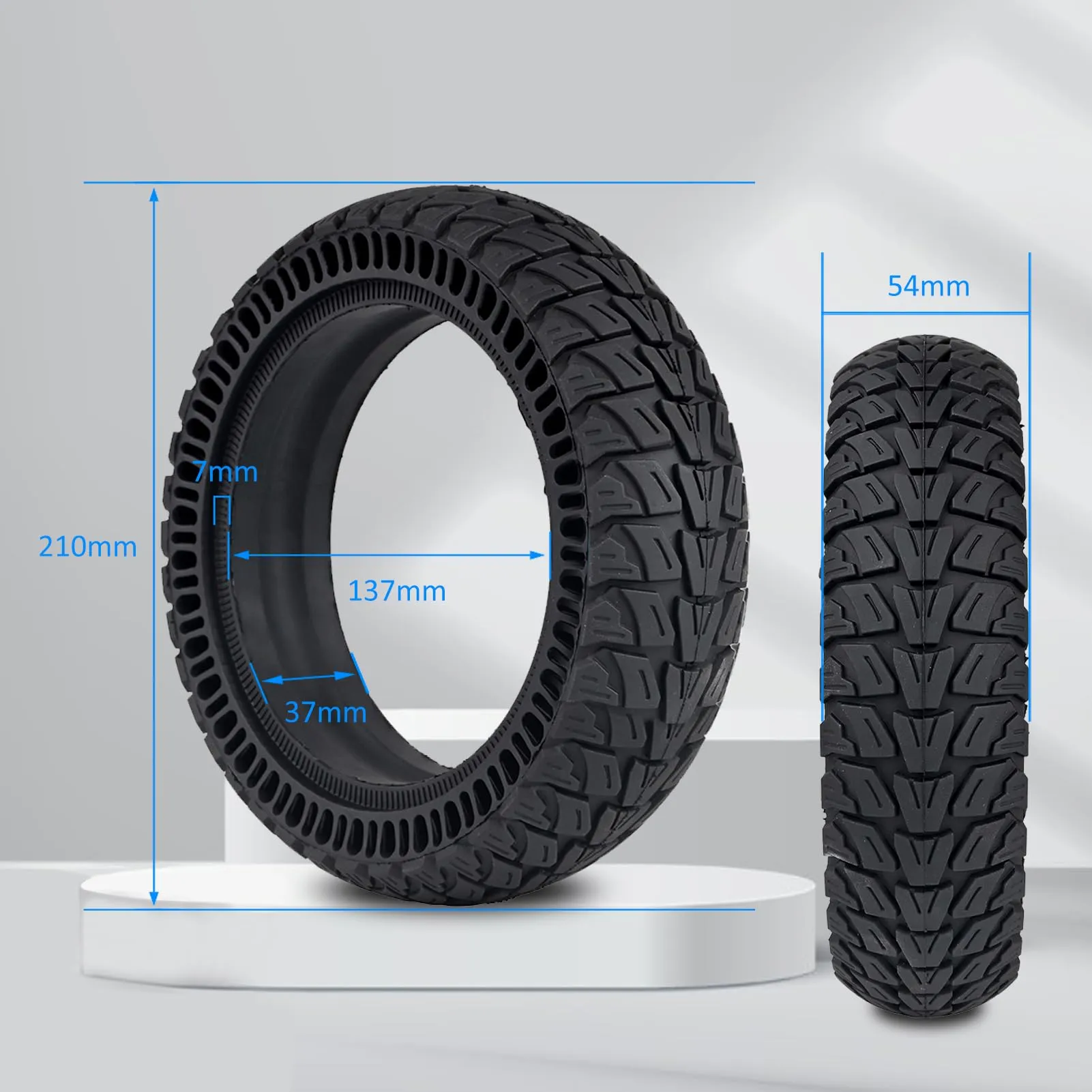 Aloskart Pneumatico Solido 8,5 x 2,125 per Scooter Elettrico Xiaomi M365 e Pro - immagine 3