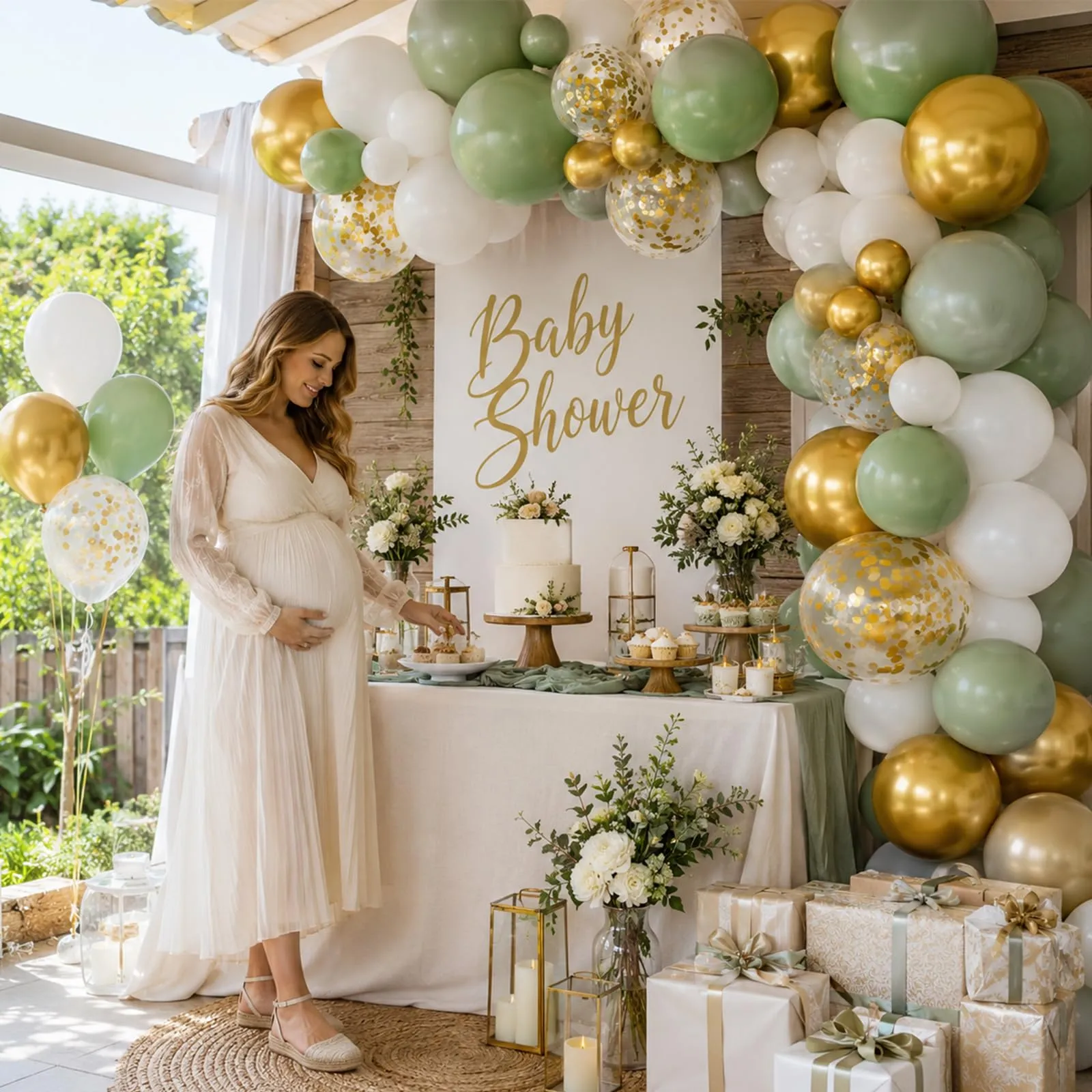 fairymaiden Palloncini Verde Oro, 60 Pezzi, 12 Pollici - immagine 5