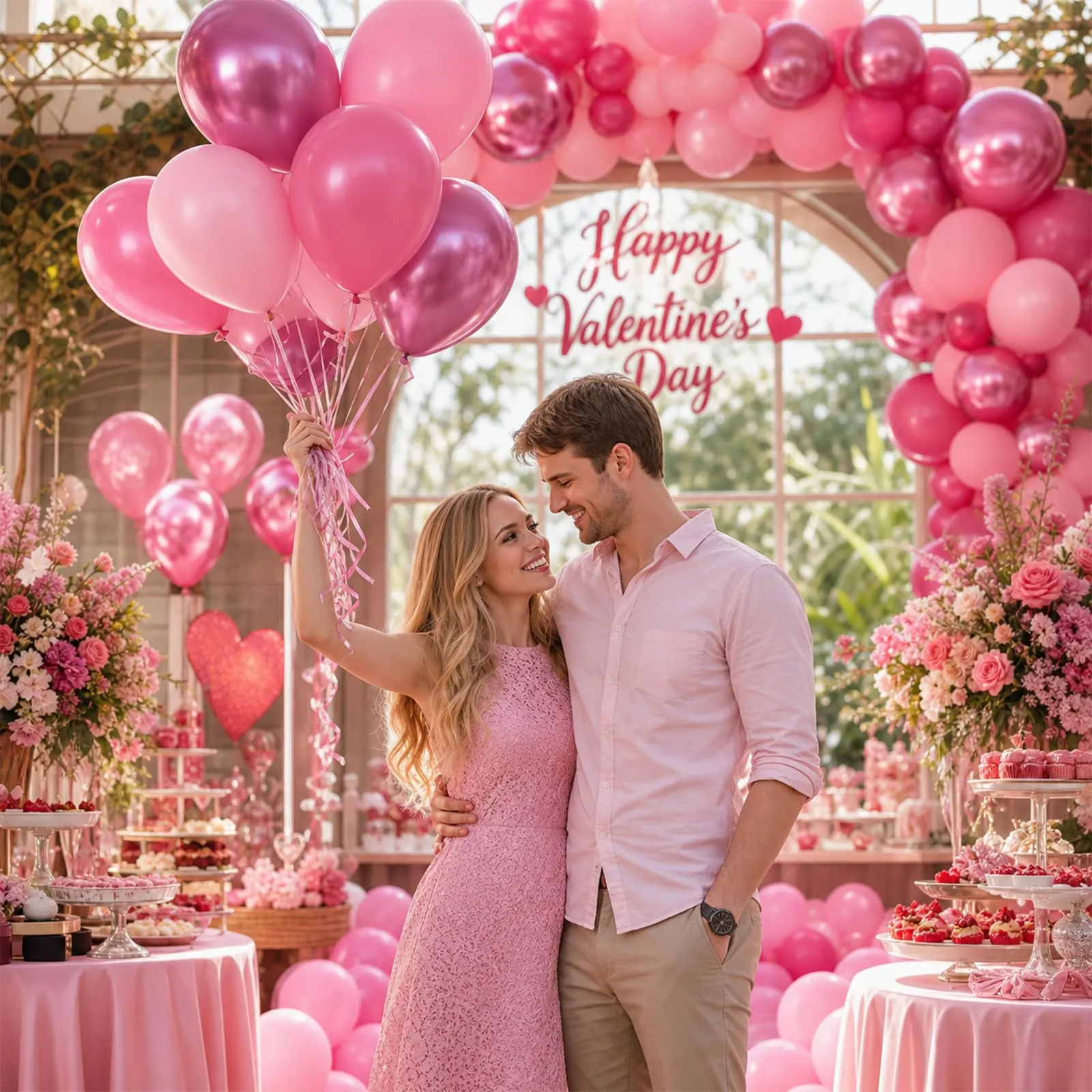 fairymaiden Palloncini Rosa, 60 Pezzi, Pastello e Metallizzati, 12 Pollici - immagine 2