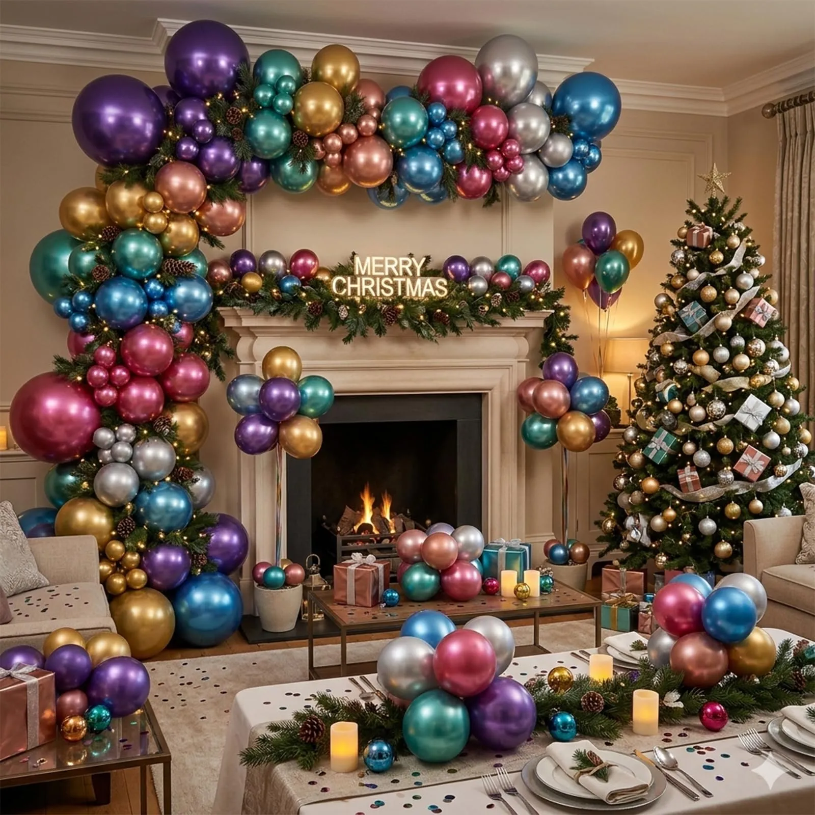 Fairymaiden Palloncini Metallizzati in Lattice, 60 Pezzi, 12 Pollici, Colori Misti - immagine 5