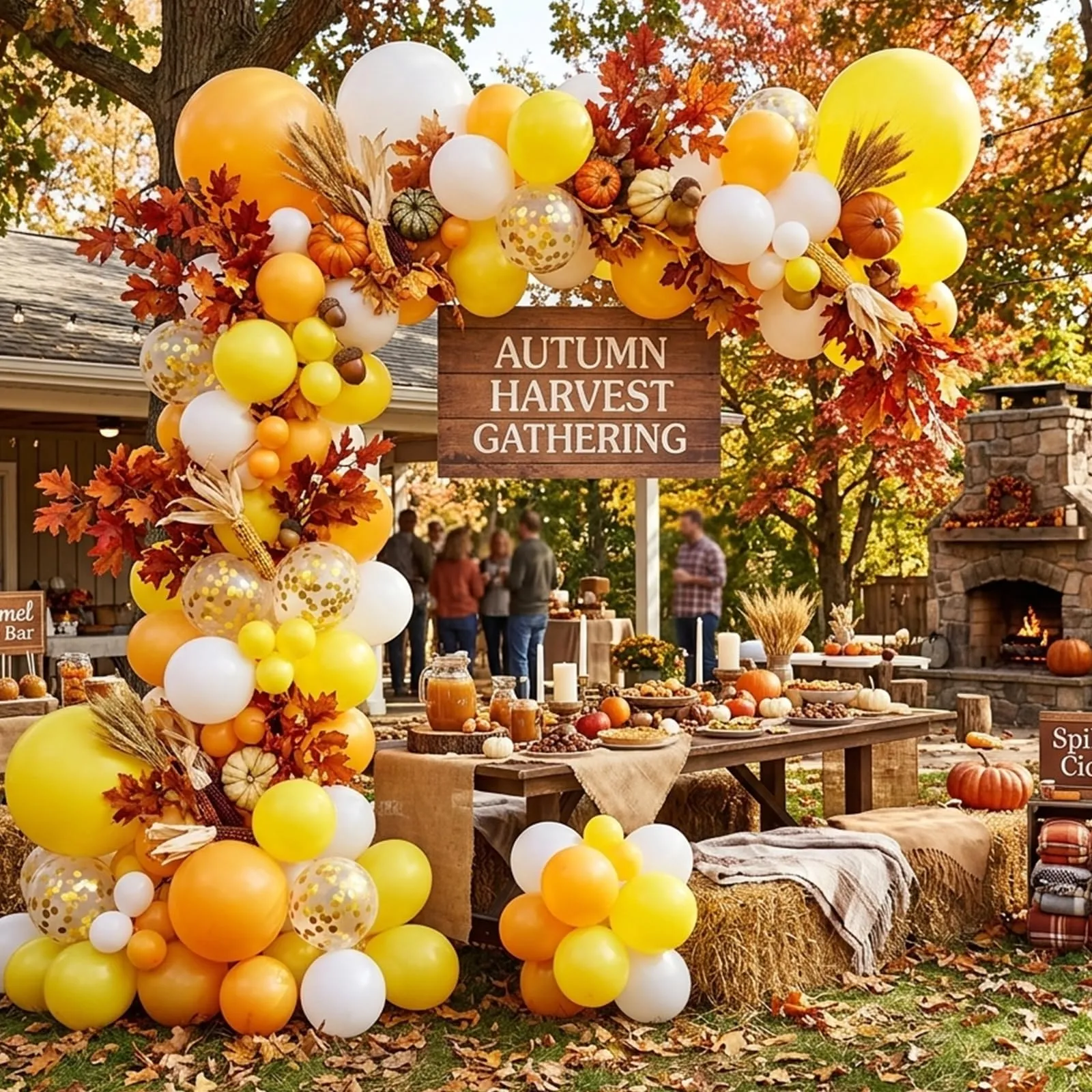 fairymaiden Palloncini Giallo, Bianco e Giallo Limone con Confetti d'oro, 60 Pezzi, 12 Pollici - immagine 5