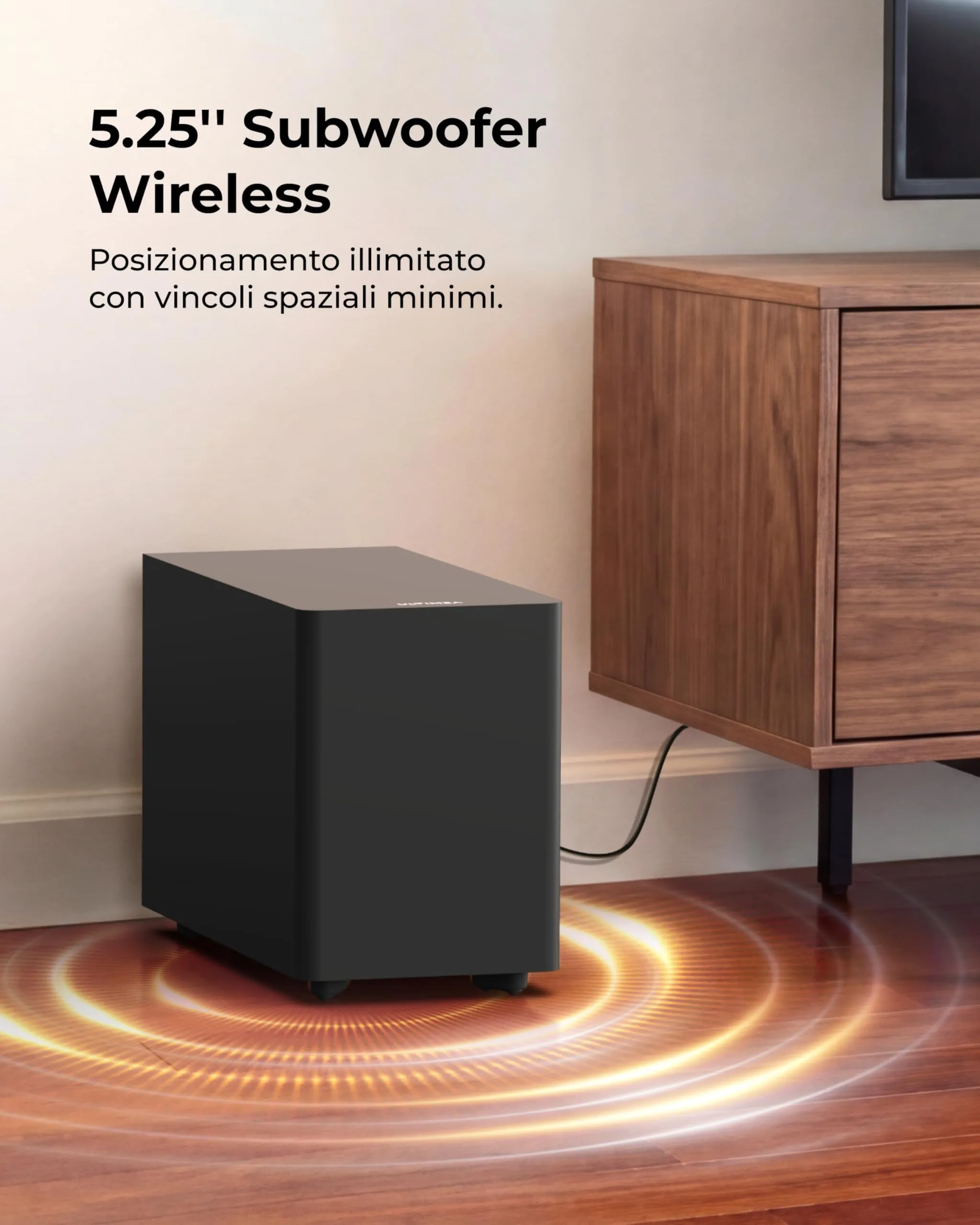Ultimea Poseidon M30 Soundbar 2.1 Canali, 240W con Subwoofer Wireless, VoiceMX, BassMX, HDMI, Ottico, Bluetooth 6.0 - immagine 4