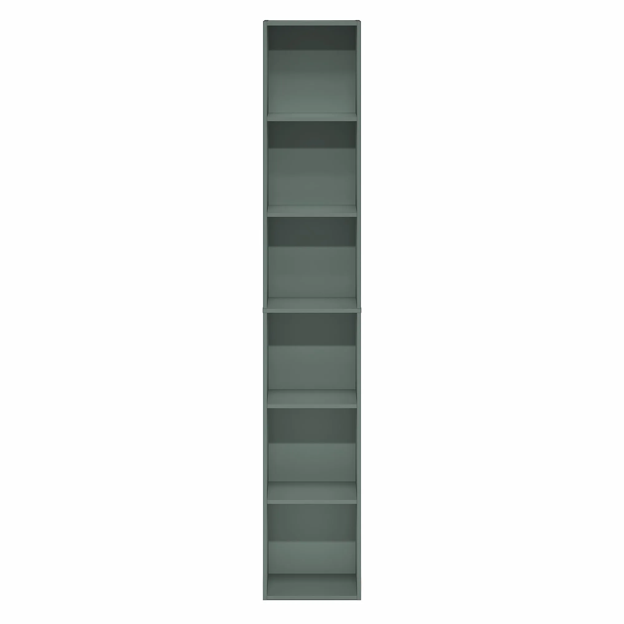 Furinno Luder Libreria a 6 Ripiani, 23,3 x 12 x 180 cm, Verde Salvia - immagine 8