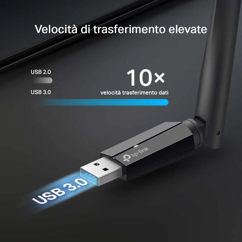 TP-Link Archer TBE400U Plus Adattatore USB Wi-Fi 7 BE6500Mbps Tri-Band PC - immagine 7