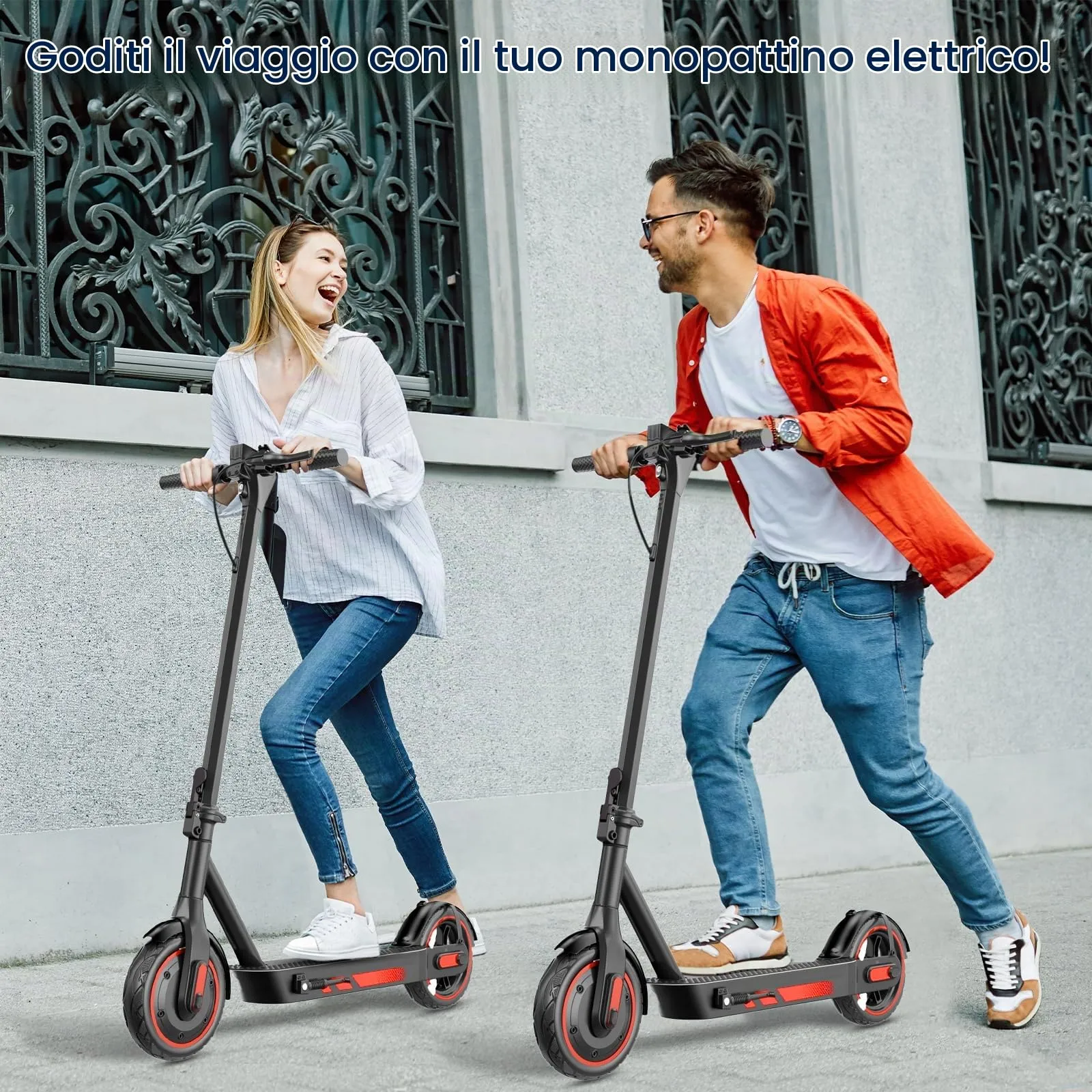 Zephyride V86 Monopattino Elettrico Adulto 500W, 25km/h, 45km, Pneumatici 25,4 cm, Pieghevole, Rosso - immagine 7