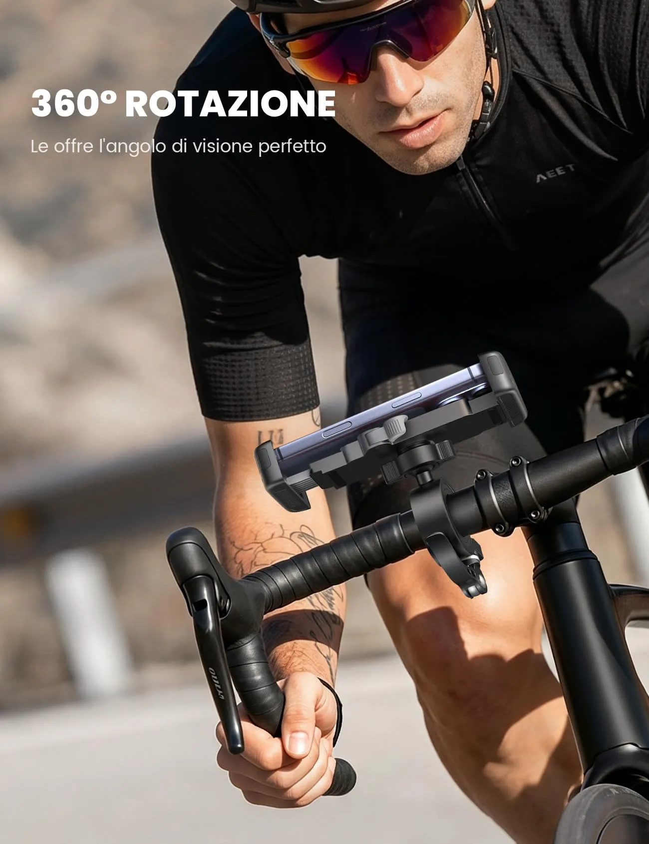 Lamicall Supporto Telefono Bicicletta BCSP21-EU-BK - immagine 4