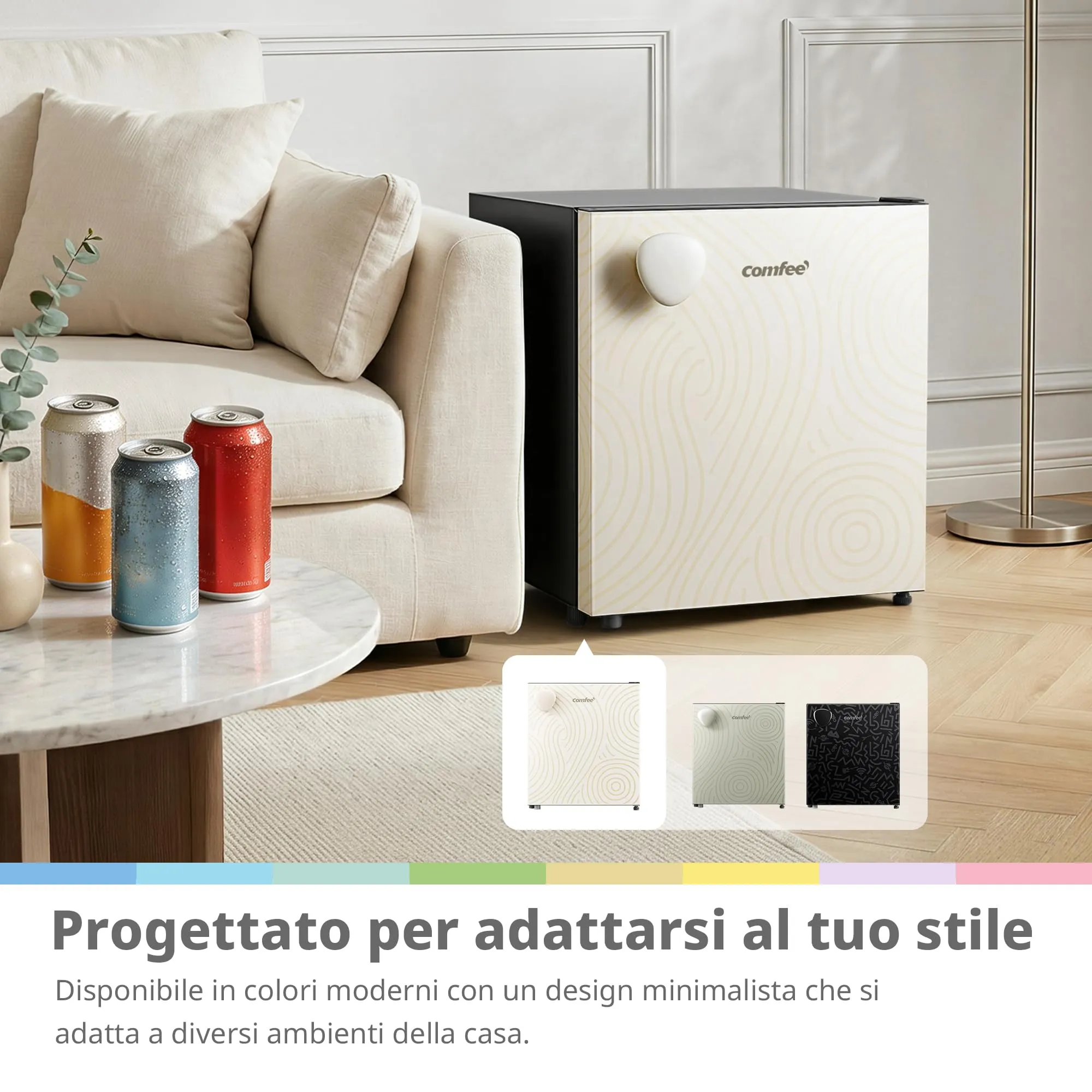 COMFEE' Mini Frigorifero 43L con Maniglia Removibile - immagine 3