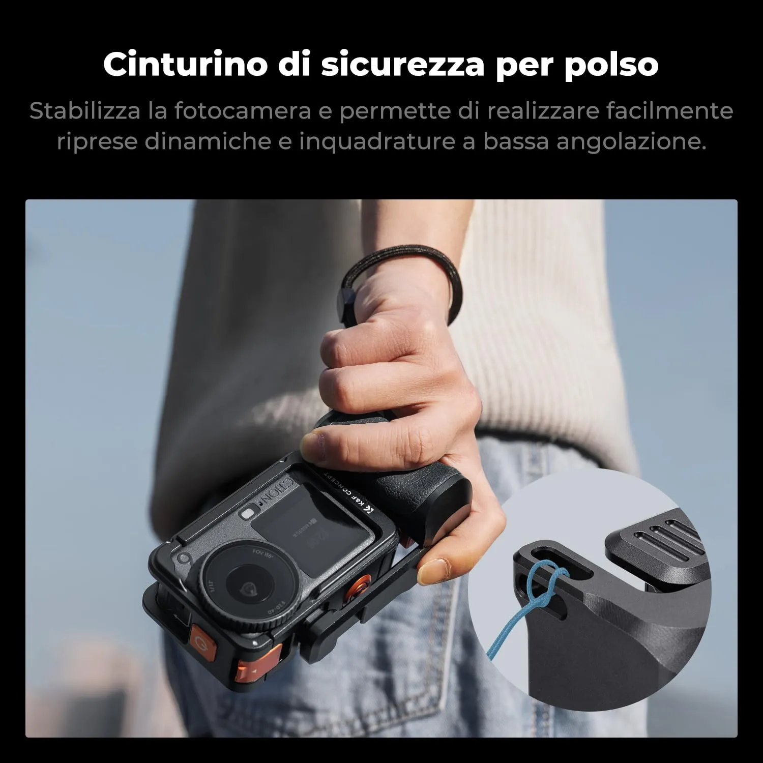 K&F Concept Kit Impugnatura con Gabbia per DJI Osmo Action 6 - immagine 7