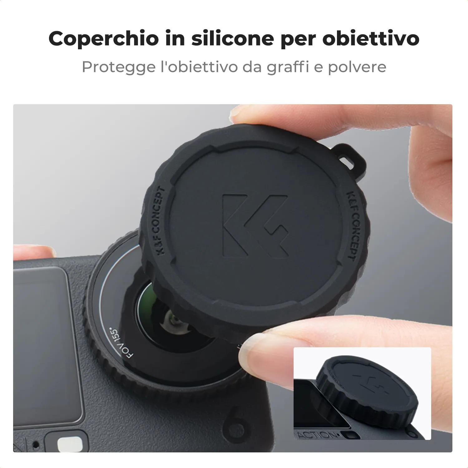 K&F Concept Cage and Screen Protector for DJI Osmo Action 6 - immagine 7