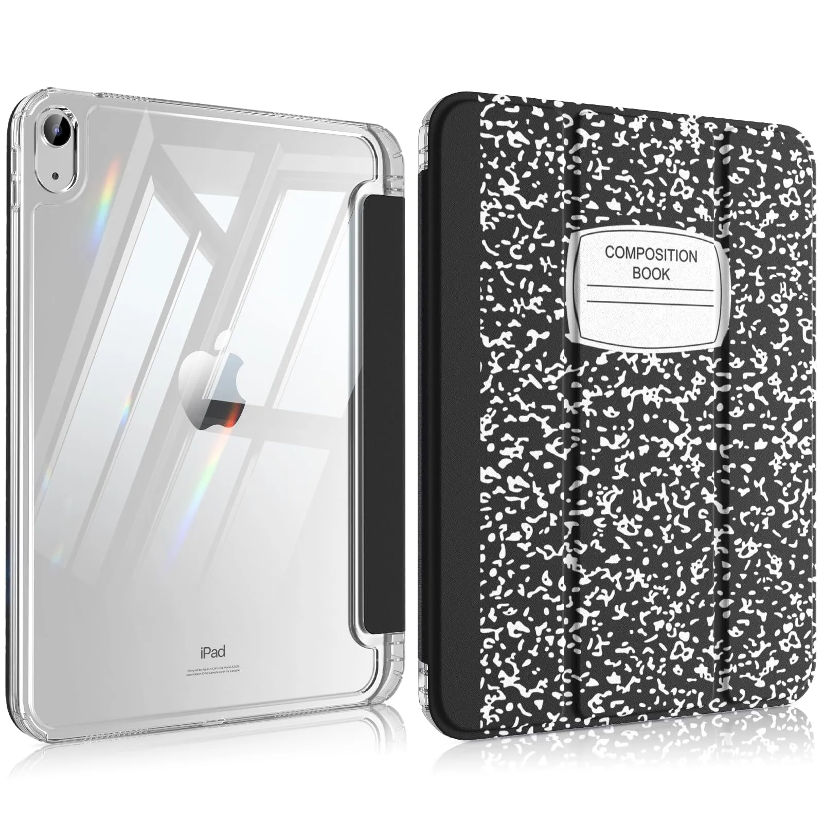 MoKo Cover for iPad 11th Gen 11" (2025) and 10th Gen 10.9" (2022), Notebook Black - immagine 1
