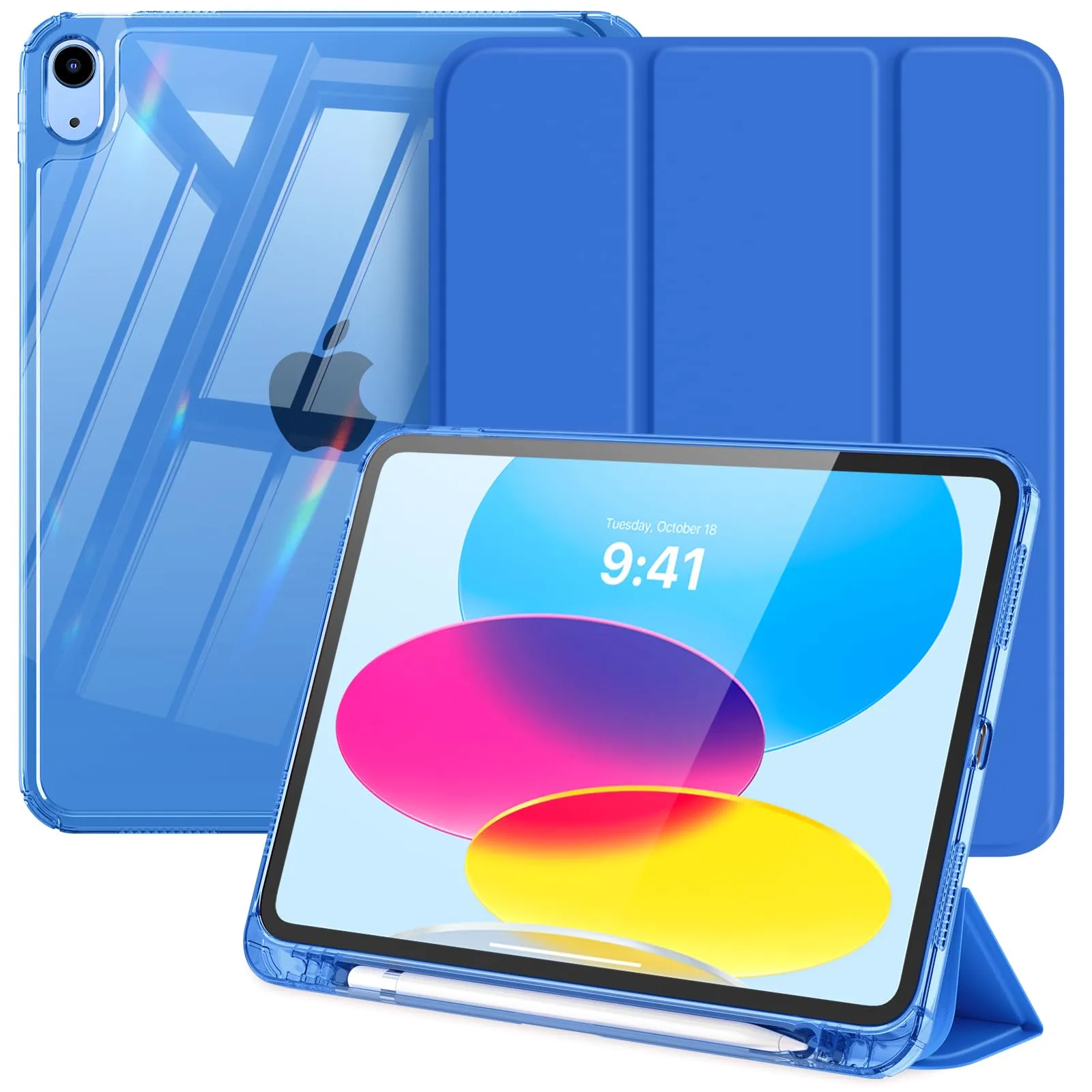 MoKo Custodia per iPad 11ª Gen 11" e iPad 10ª Gen 10,9" (A16), Blu Cobalto - immagine 1