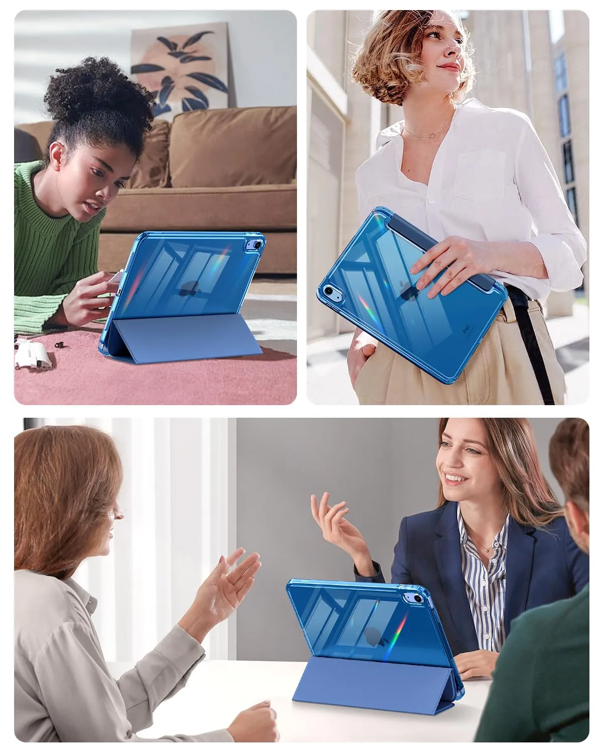 MoKo Custodia per iPad 11a Gen 11" e iPad 10a Gen 10.9", Blu Mare Scuro - immagine 9