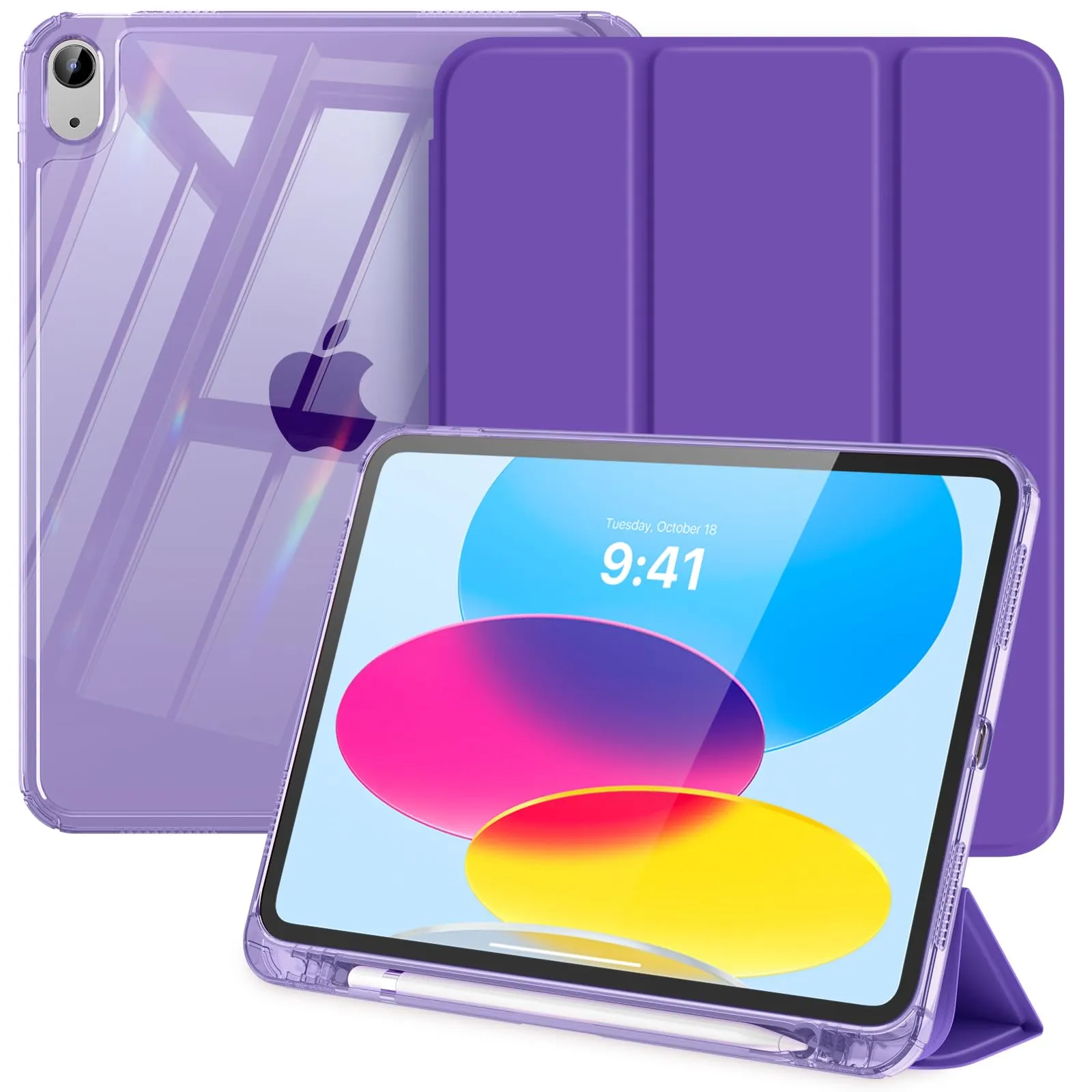 MoKo Custodia per iPad 11a Gen 11" (2025) e iPad 10a Gen 10.9" (2022), Viola Profondo - immagine 1