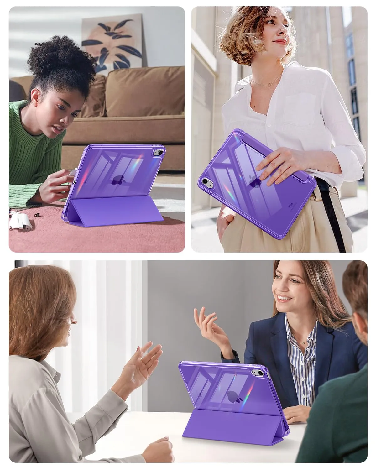 MoKo Custodia per iPad 11a Gen 11" (2025) e iPad 10a Gen 10.9" (2022), Viola Profondo - immagine 9
