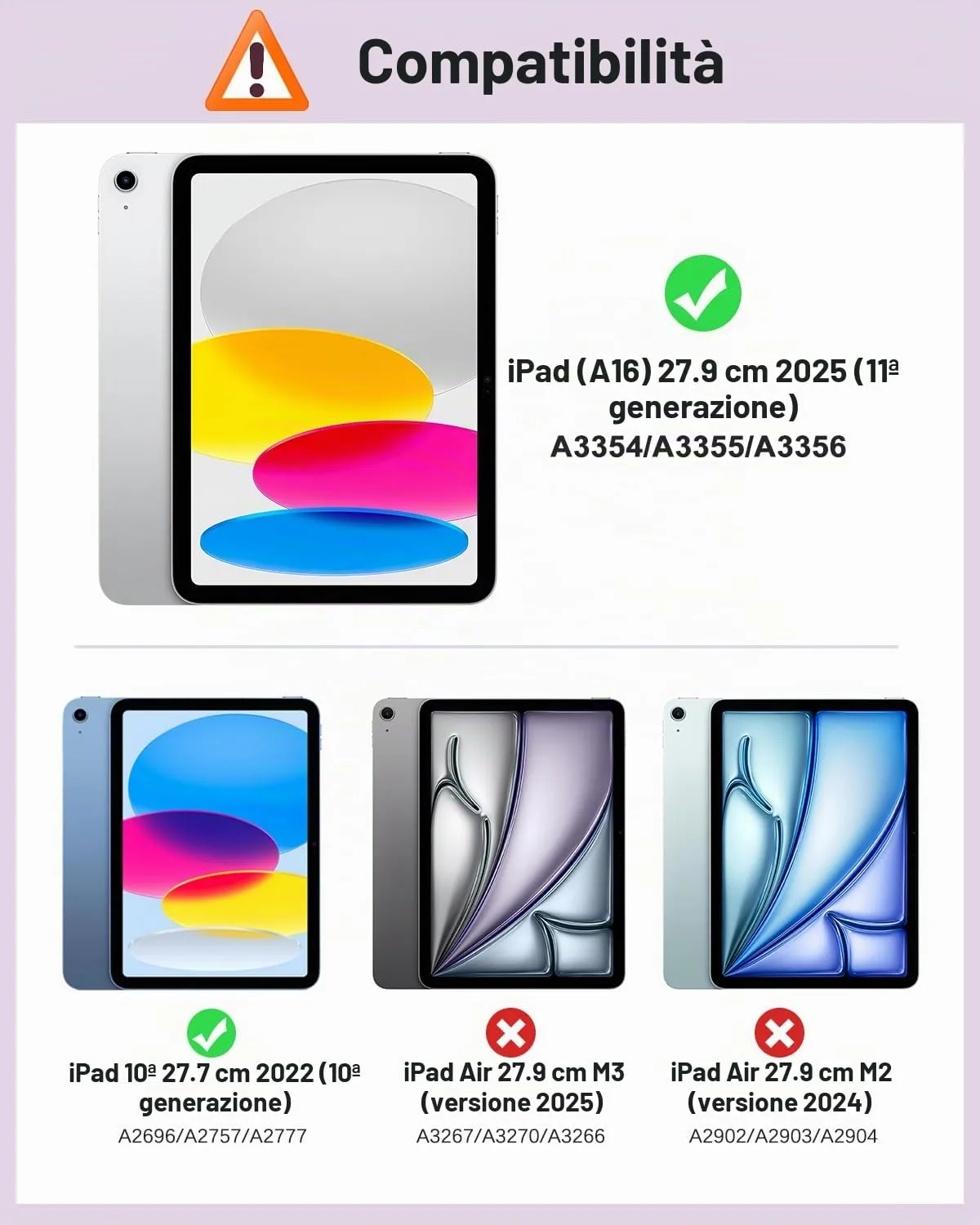 MoKo Cover for iPad 11th Gen 11" (2025) and iPad 10th Gen 10.9" (2022), Marmorizzato Rosa Chiaro - immagine 2