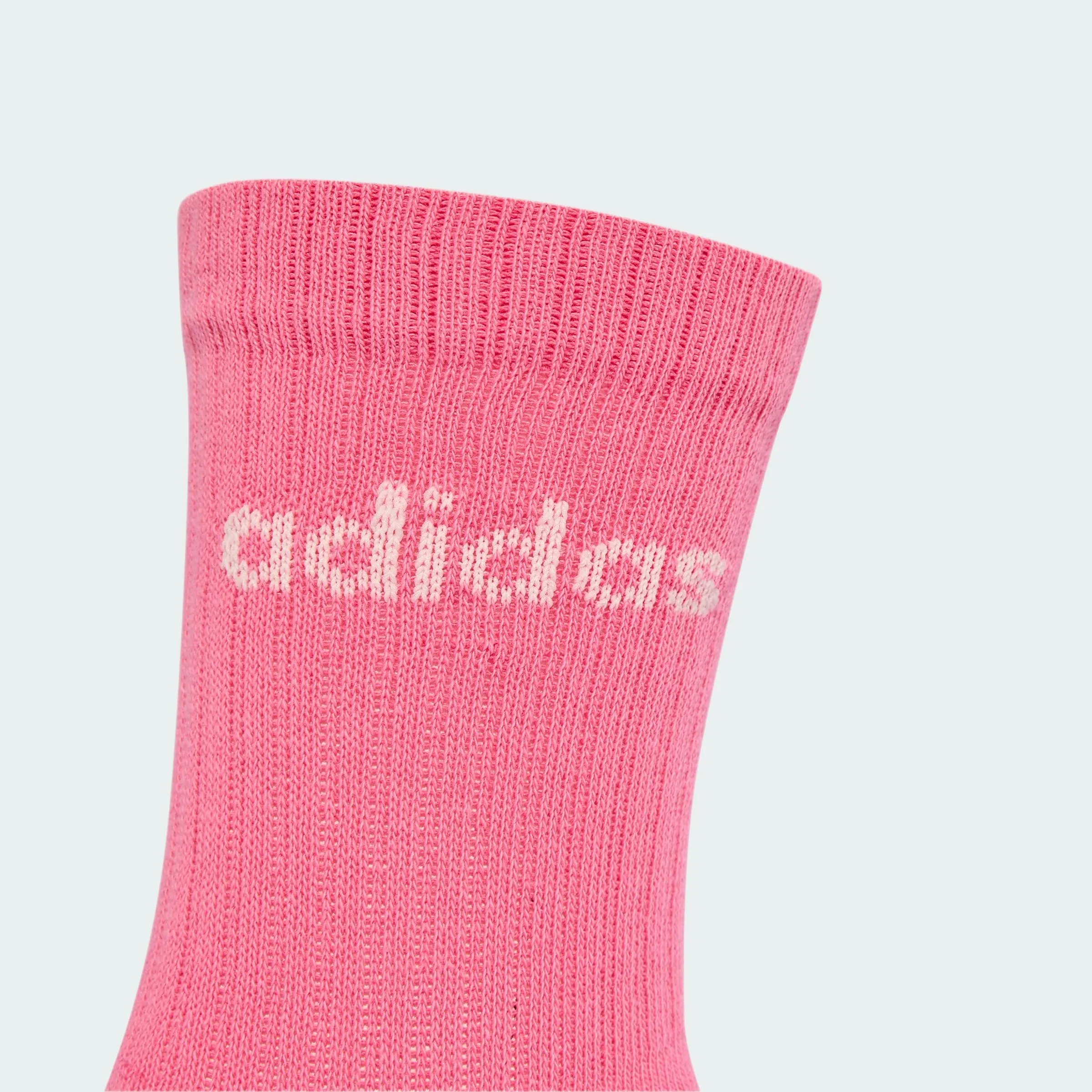 adidas Linear Cushioned Socks, 3 Pairs, Off White / Pink Fusion / Off White, Size 40 - immagine 3