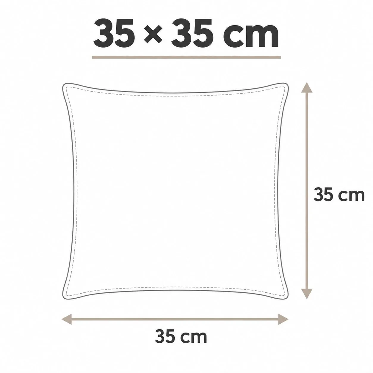 PETTI Artigiani Italiani Federe Cuscino 35x35 cm in Microfibra Double Face, Set di 2, Bianco Grigio Chiaro - immagine 4