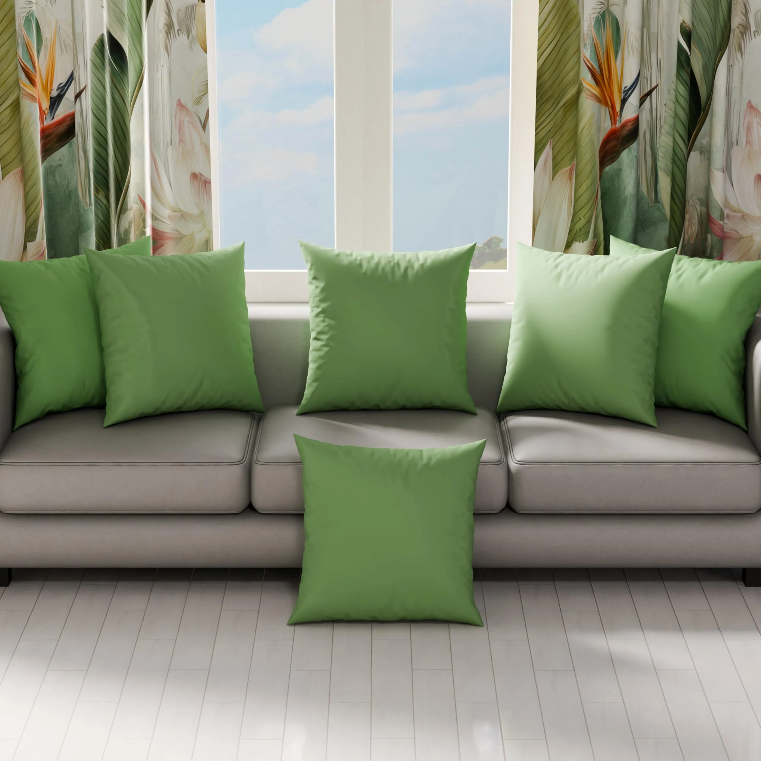 PETTI Artigiani Italiani - Coppia di Federe Cuscino 50x50 cm in Microfibra, Verde Oliva, Set di 2 - immagine 3