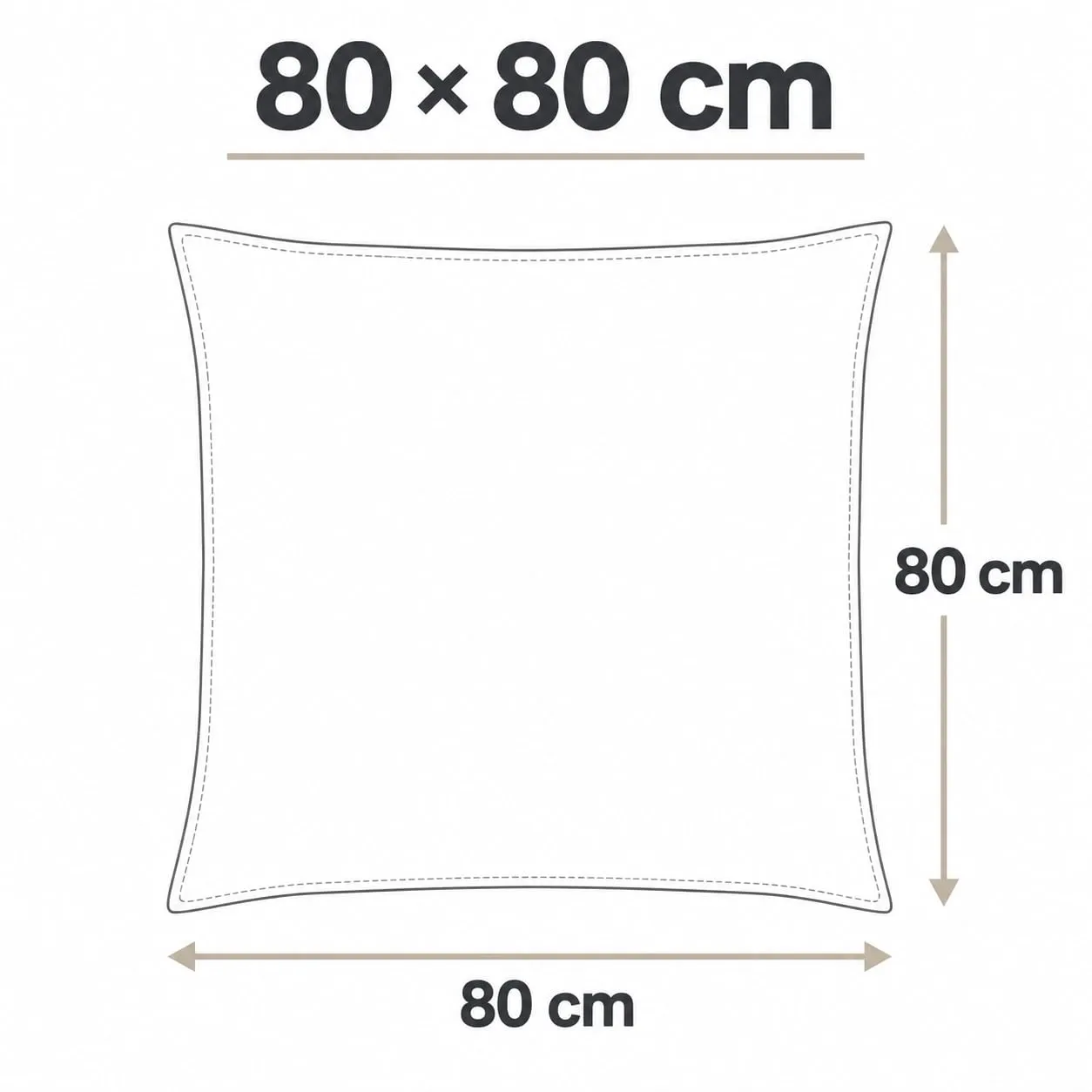 PETTI Artigiani Italiani Coppia di Federe Cuscino 80x80 cm in Microfibra Double Face Tiffany Panna, Set di 2 - immagine 4