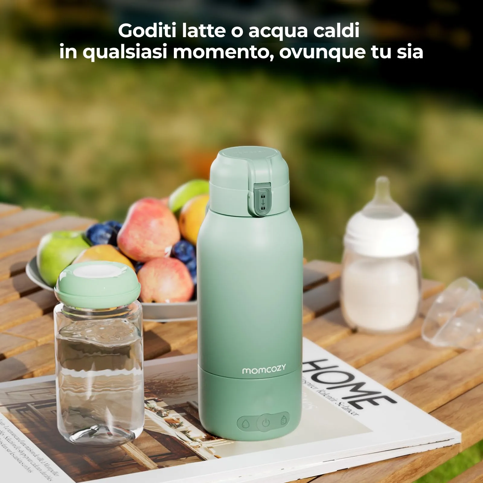 Momcozy MW05 Scaldabiberon Portatile Wireless per Latte Materno e Acqua, 500ml - immagine 8