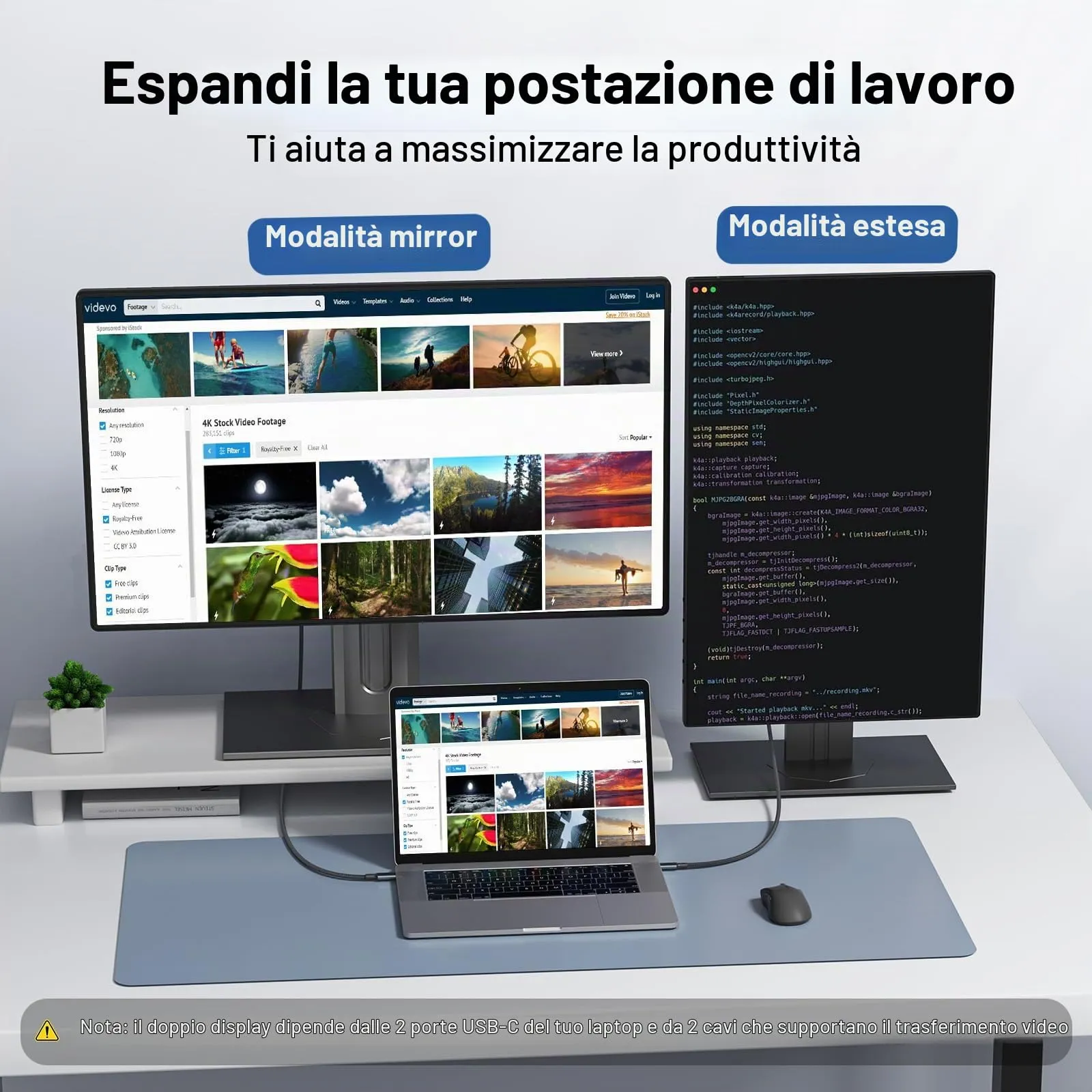 Acer Cavo USB C a HDMI 4K@60Hz Thunderbolt 3/4 HDMI 2.0, 4.5M - immagine 3