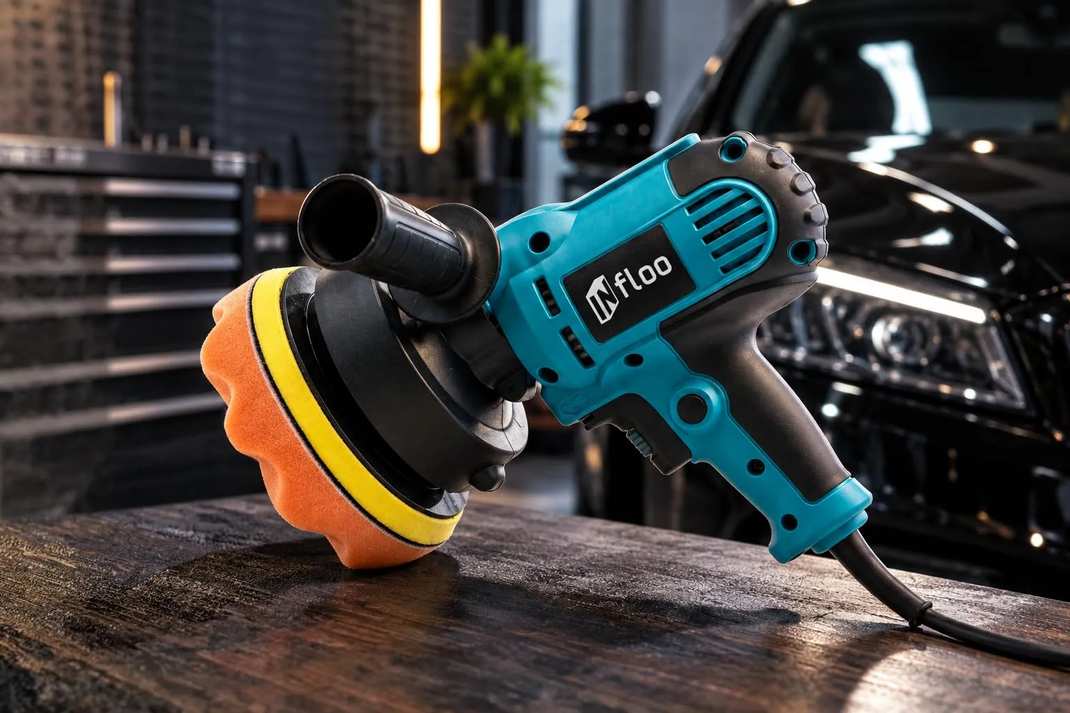 INfloo Lucidatrice Auto 700 W, Velocità Regolabile 600–3700 giri/min, Disco 125 mm, Set con Accessori - immagine 12