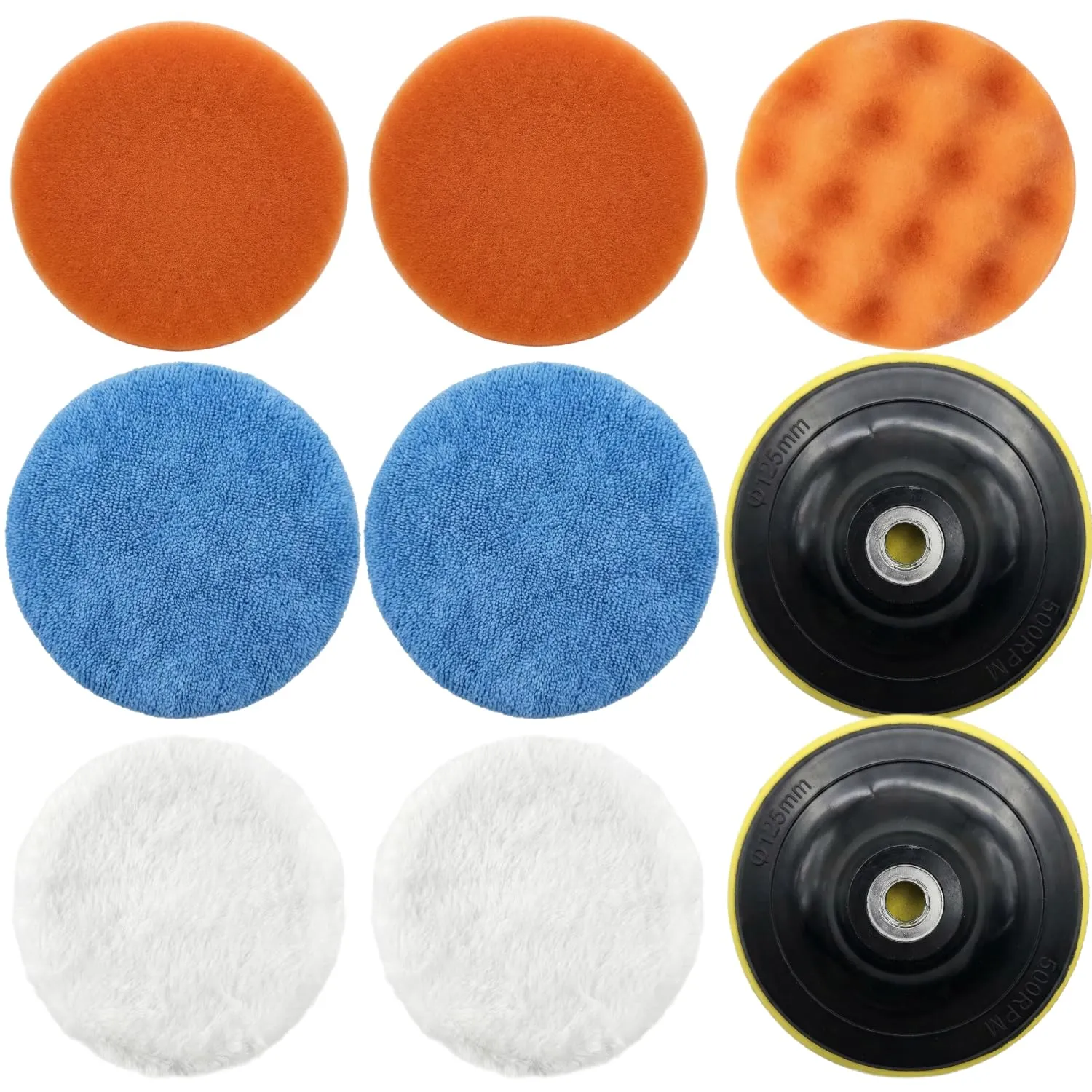INfloo Lucidatrice Rotativa Auto 1580 W, Velocità Regolabile 500–3300 giri/min, Disco 125 mm, Set con Accessori - immagine 12