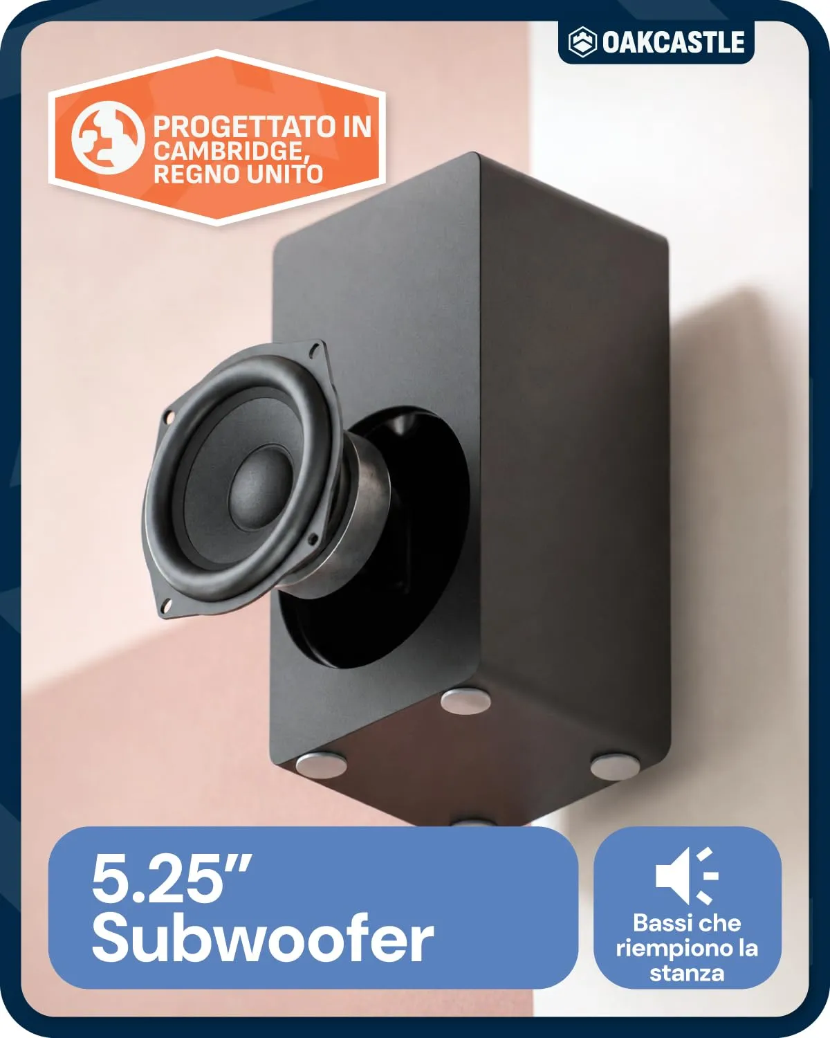 Oakcastle SB40 Xtra Soundbar 2.1 con Subwoofer Cablato 90W RMS - immagine 3