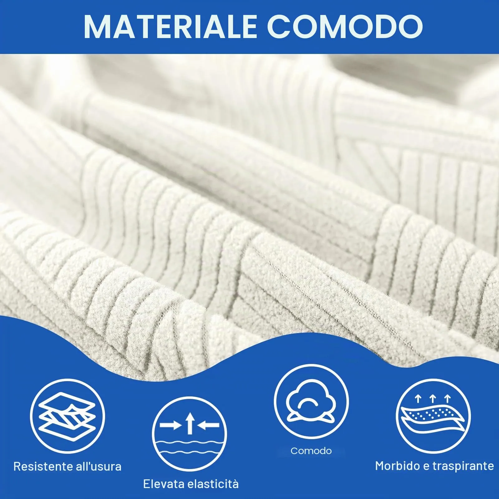 Ystyle Copri Testiera Letto Elasticizzata, 90cm, Bianco - immagine 4