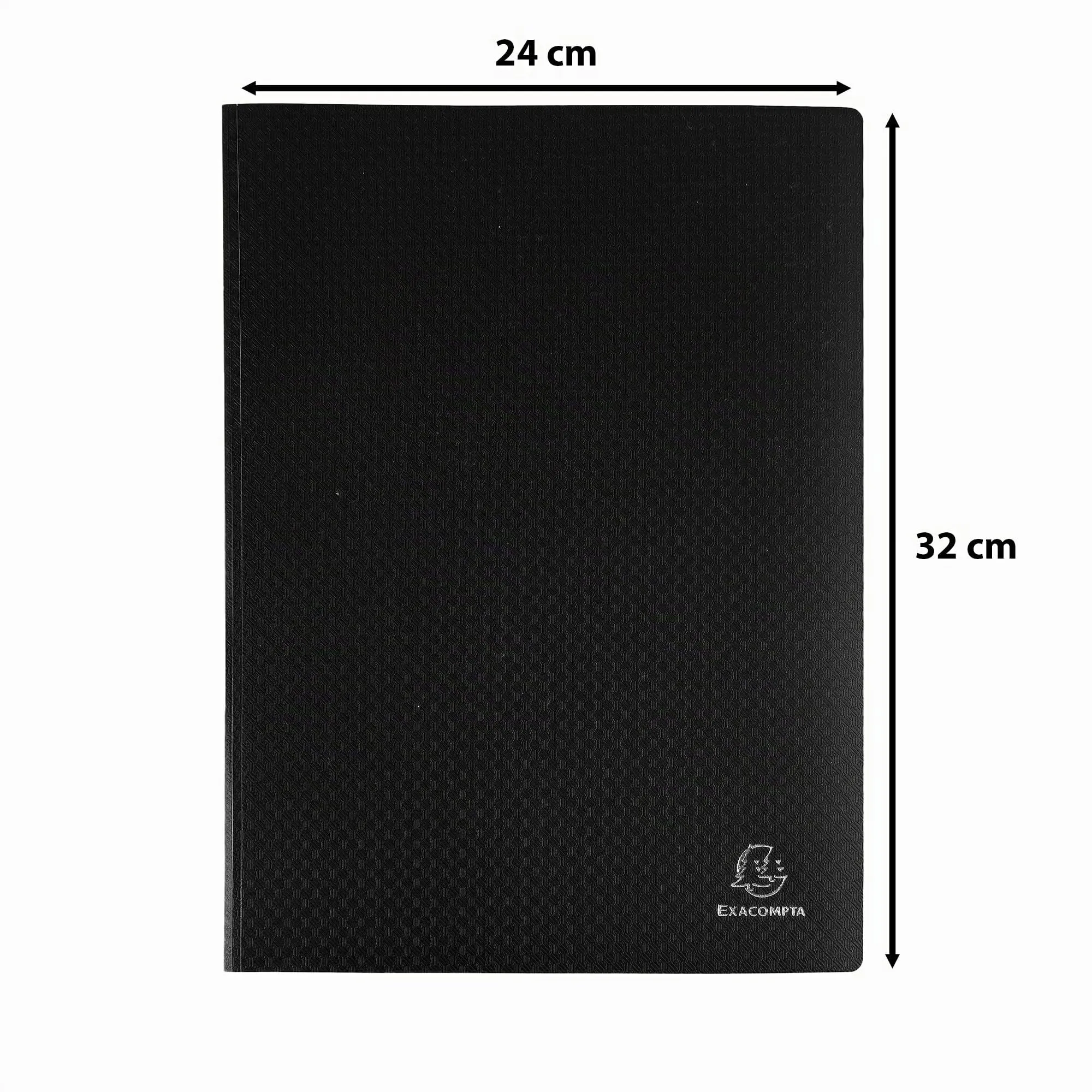 Exacompta Opak Portadocumenti, 100 Tasche, 200 Facciate, Formato A4 (24 x 32 cm), Copertina in Polipropilene Morbido, Nero, Confezione da 3 - Rif. 85101E - immagine 3
