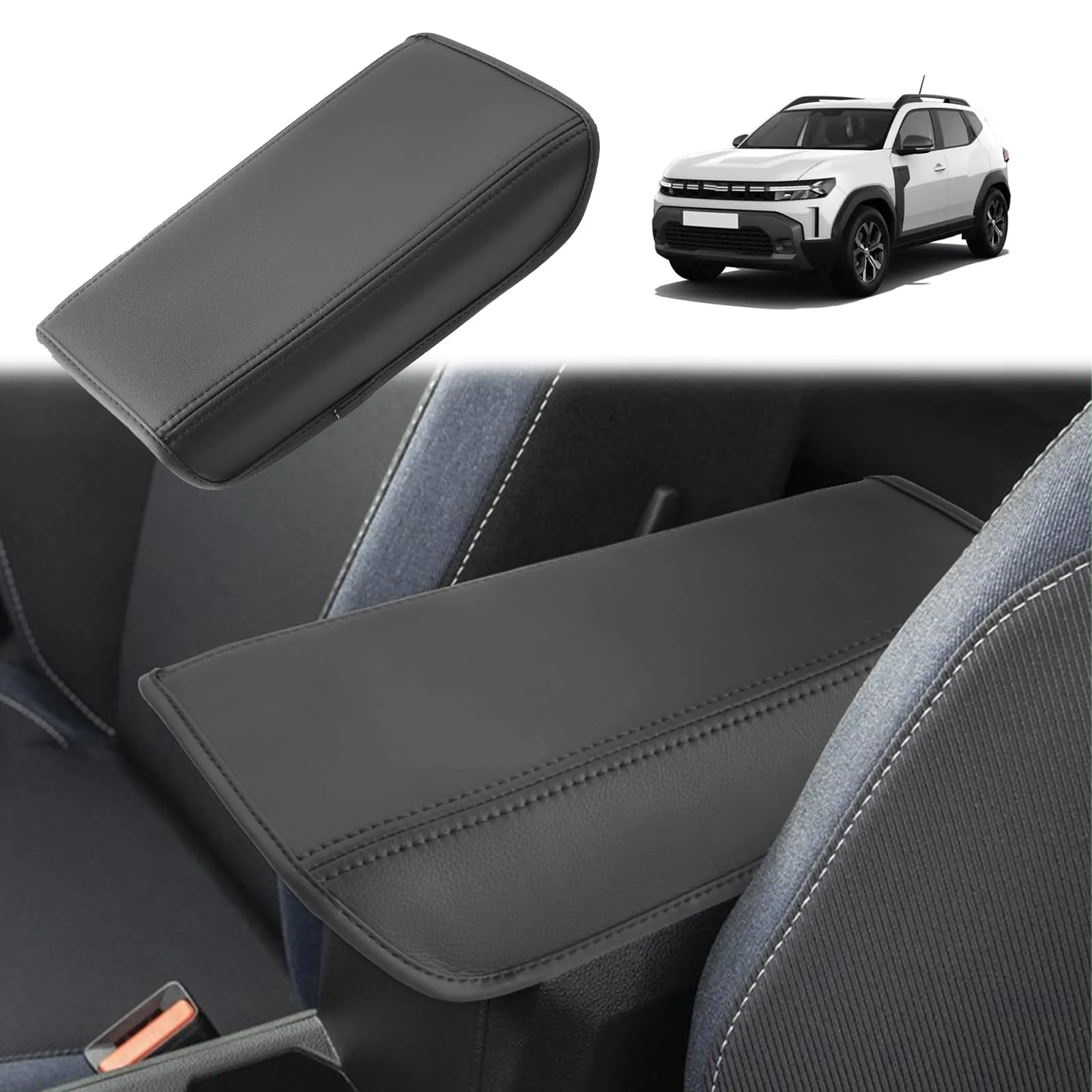 GAFAT Copertura Console Centrale e Bracciolo in Pelle PU per Dacia Duster 3 (2024-2027) - immagine 1
