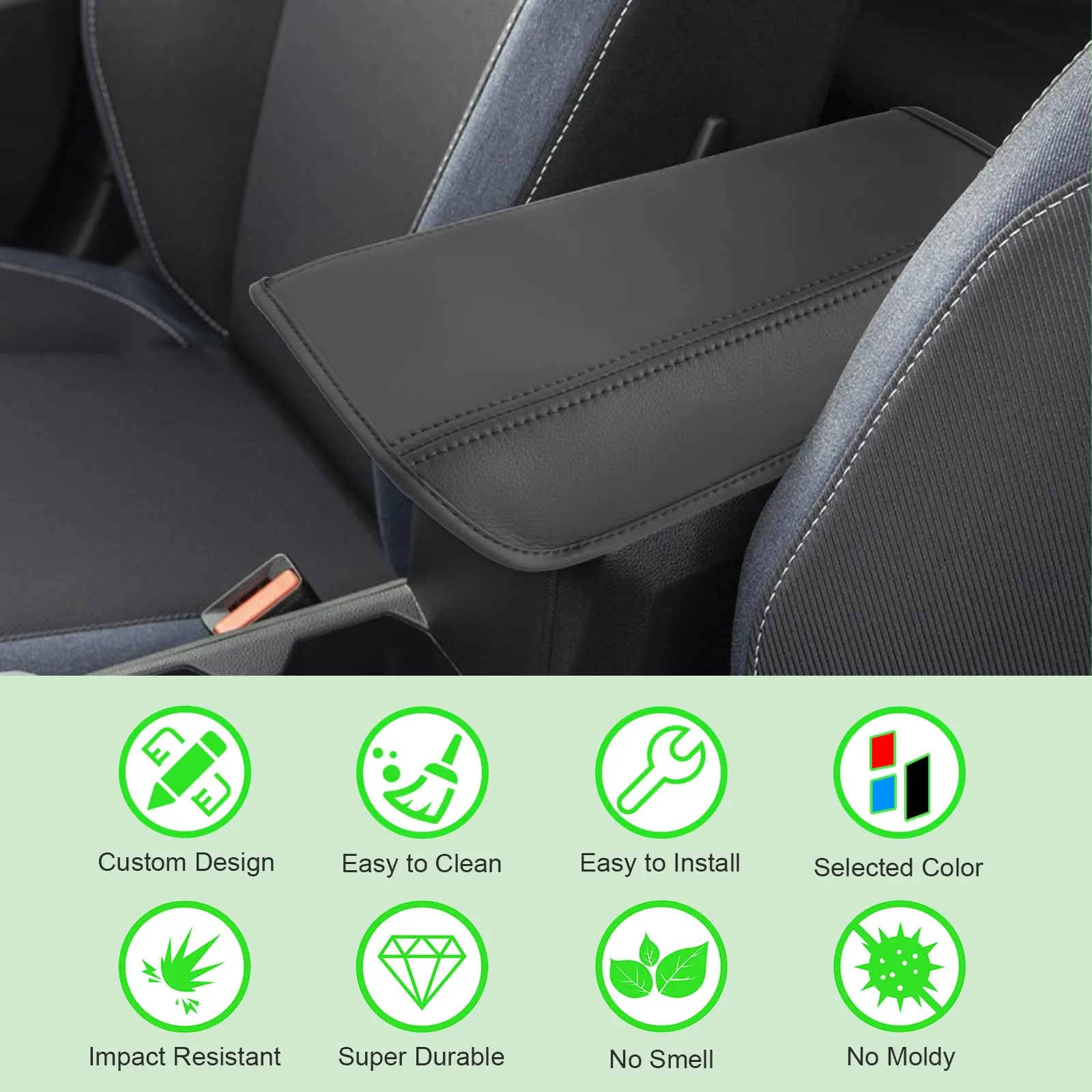 GAFAT Copertura Console Centrale e Bracciolo in Pelle PU per Dacia Duster 3 (2024-2027) - immagine 3