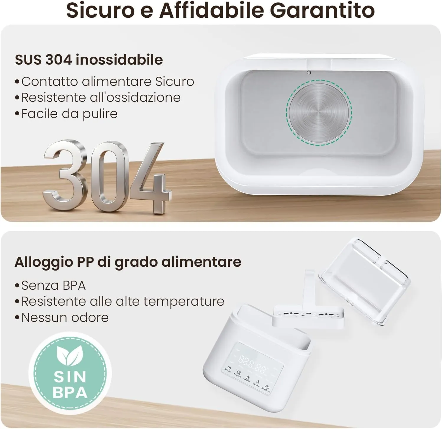 YFQIS Scaldabiberon e Sterilizzatore Biberon 10 in 1, 230W con Display LCD e Timer - immagine 9