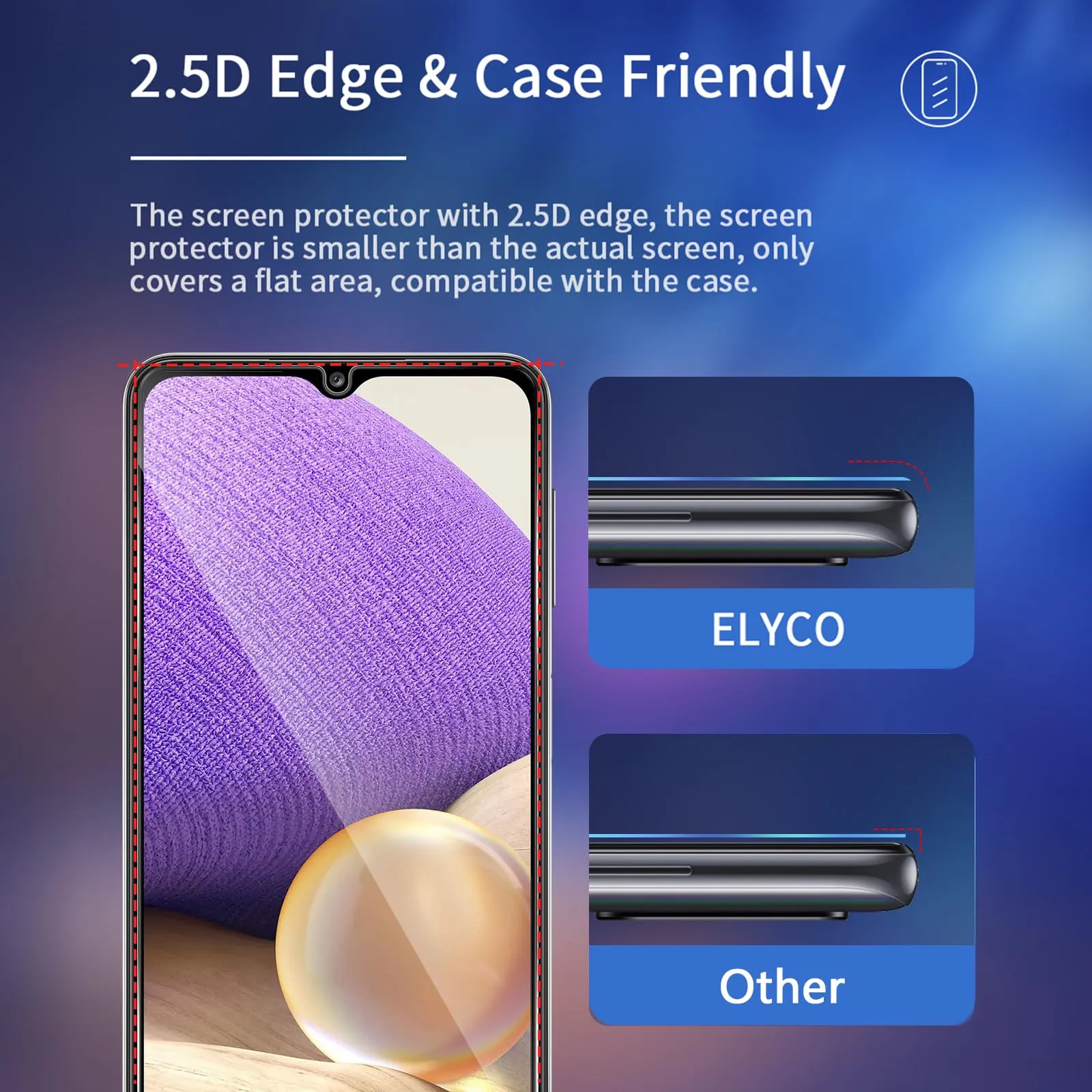 ELYCO Vetro Temperato Privacy per Samsung Galaxy A32 5G, 2 Pezzi - immagine 7
