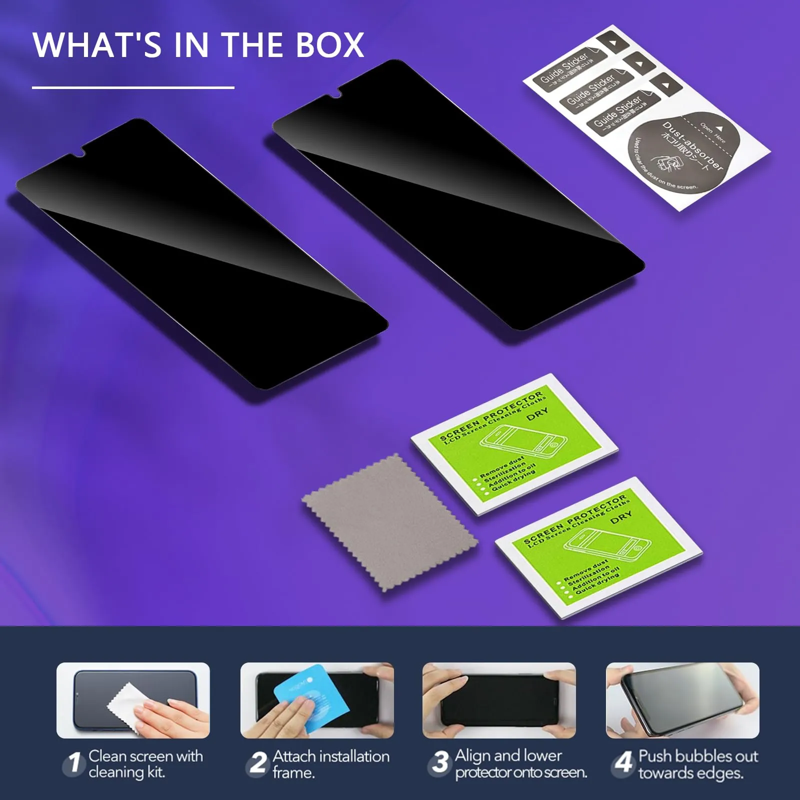 ELYCO Vetro Temperato Privacy per Samsung Galaxy A32 5G, 2 Pezzi - immagine 8