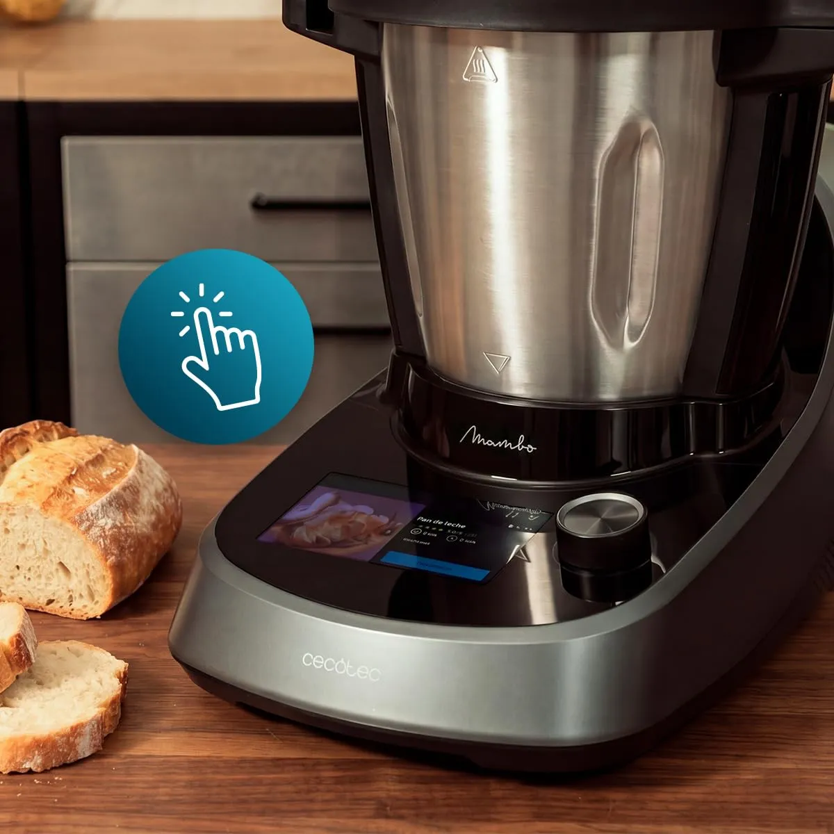 Cecotec Mambo Touch Daily Robot da Cucina Multifunzione, 3.3 Litri, 37 Funzioni, Display Touch, Bilancia e Caraffa in Acciaio Inossidabile - immagine 2