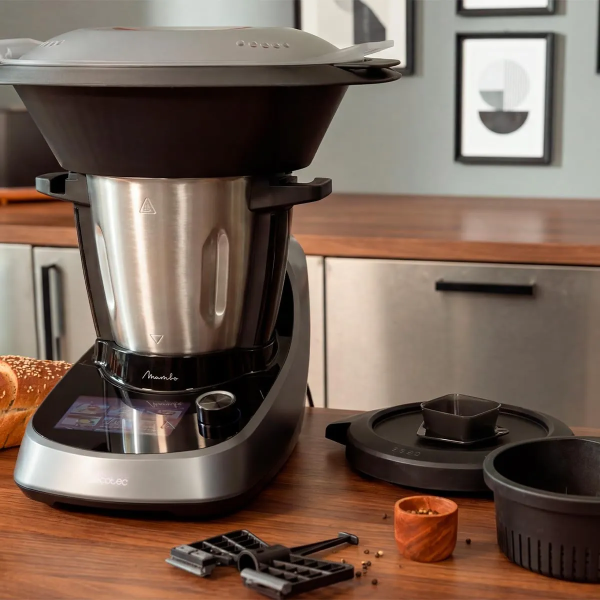 Cecotec Mambo Touch Daily Robot da Cucina Multifunzione, 3.3 Litri, 37 Funzioni, Display Touch, Bilancia e Caraffa in Acciaio Inossidabile - immagine 6