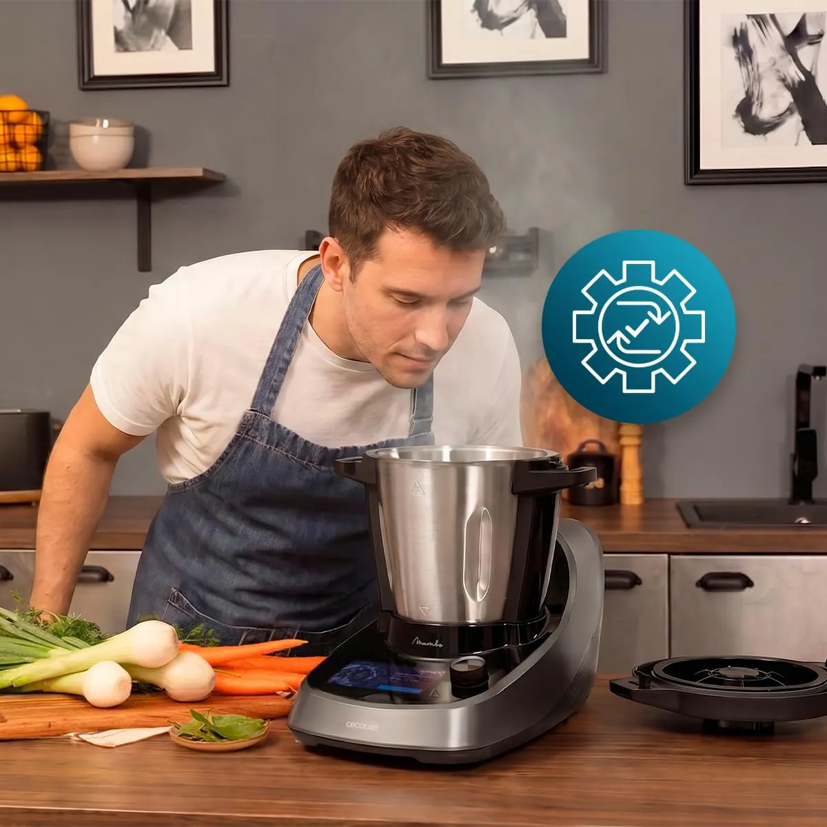 Cecotec Mambo Touch Daily Robot da Cucina Multifunzione, 3.3 Litri, 37 Funzioni, Display Touch, Bilancia e Caraffa in Acciaio Inossidabile - immagine 12