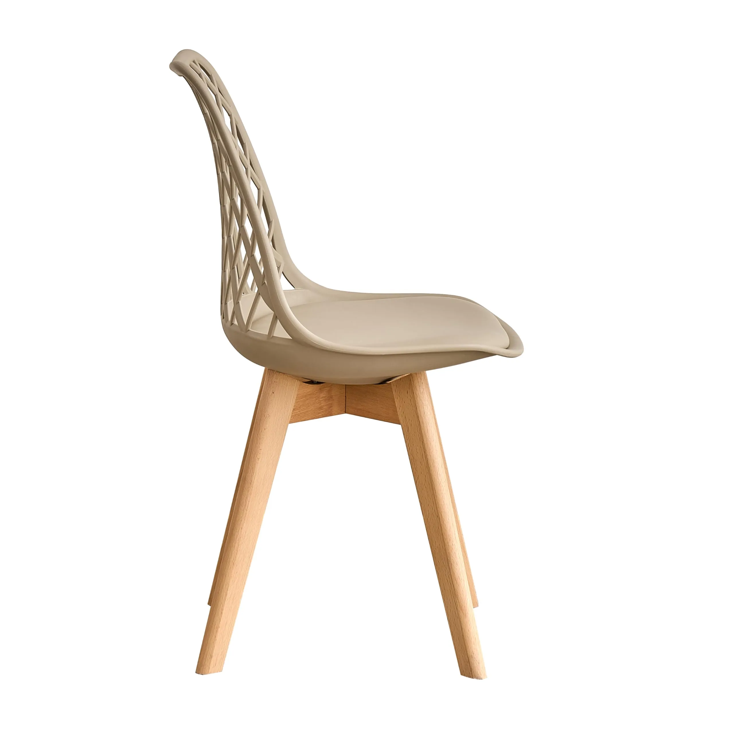 DEYARNA HOME Set di 6 Sedie da Pranzo Scandinave, Cachi - immagine 4