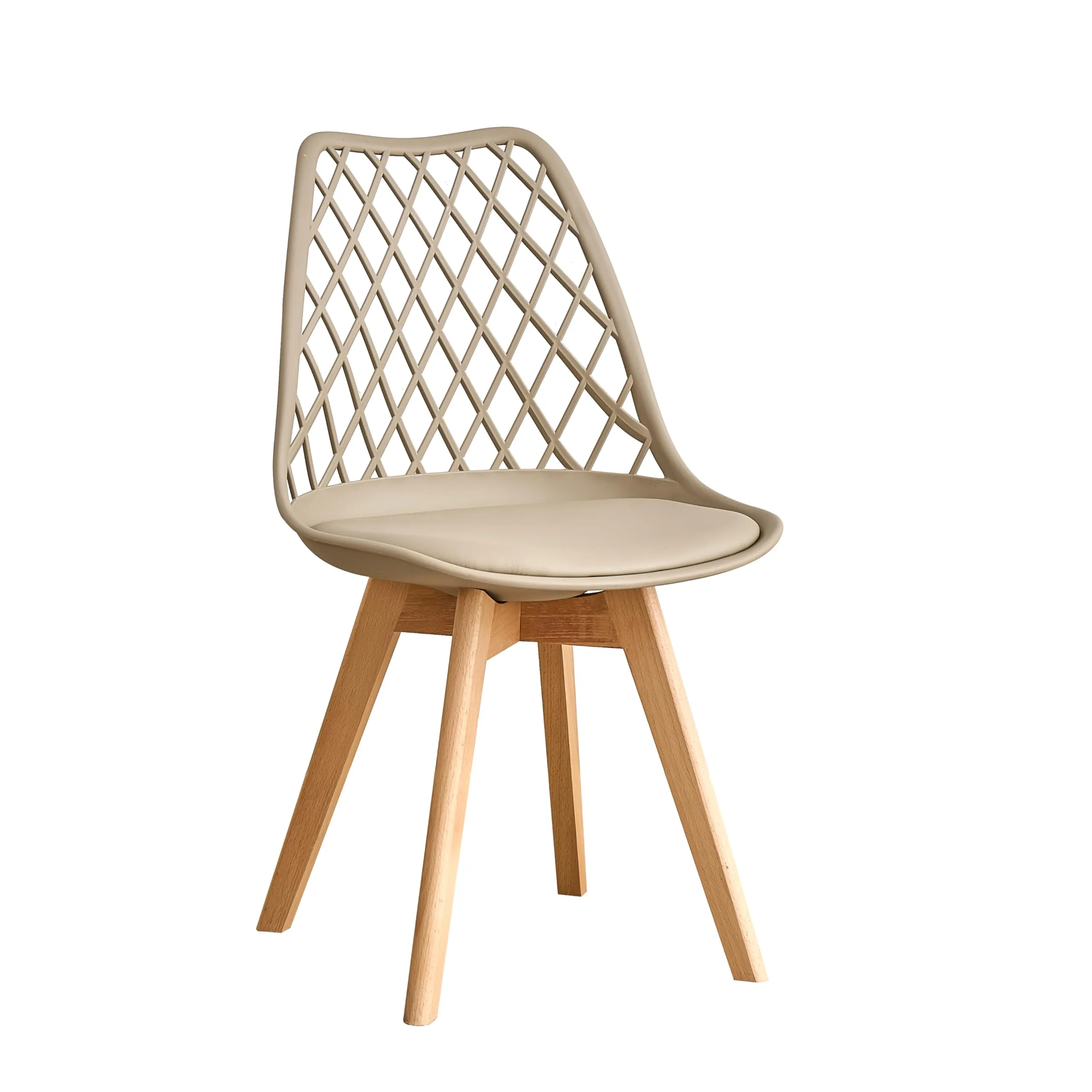 DEYARNA HOME Set di 6 Sedie da Pranzo Scandinave, Cachi - immagine 5