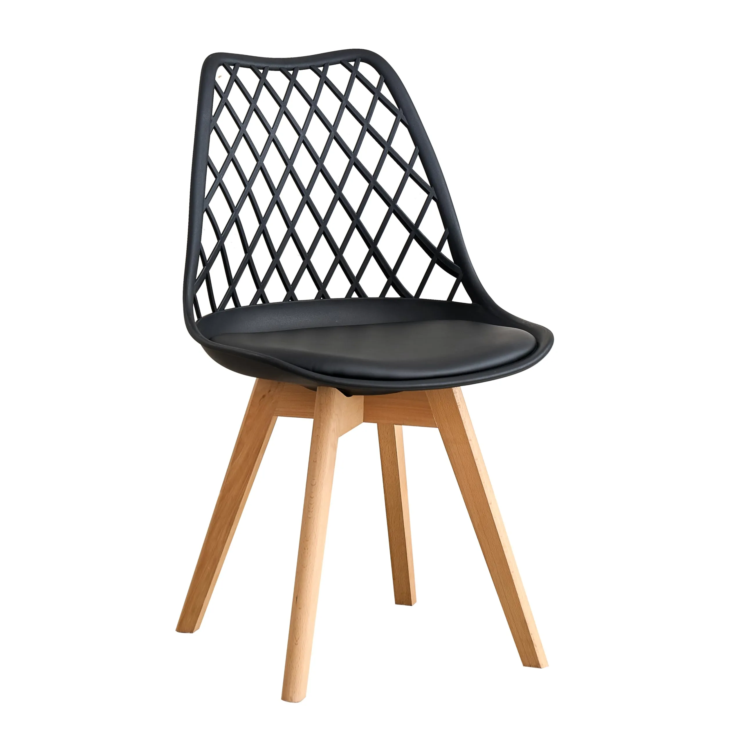 DEYARNA HOME Set di 6 Sedie da Pranzo Scandinave, Nero - immagine 3