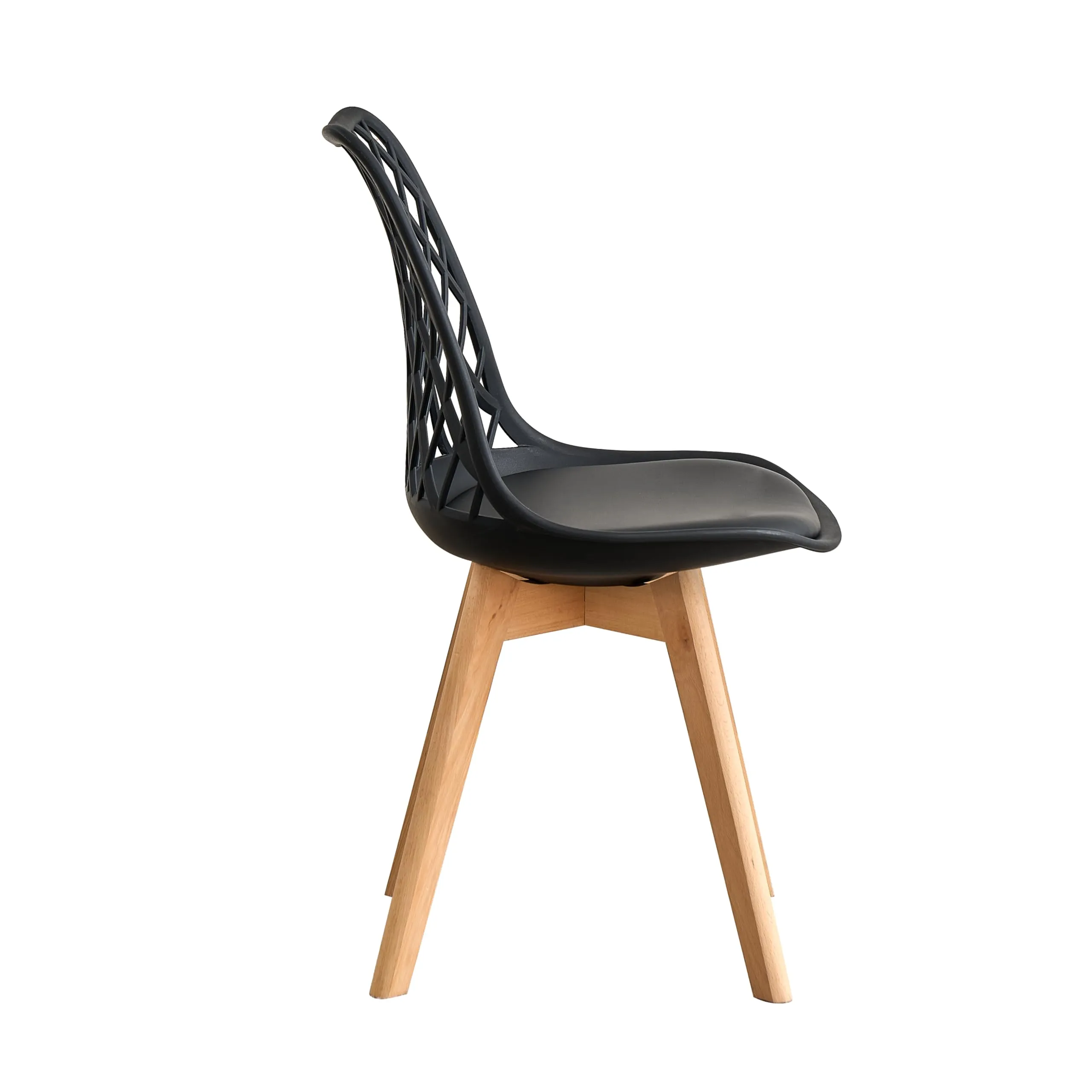 DEYARNA HOME Set di 6 Sedie da Pranzo Scandinave, Nero - immagine 4