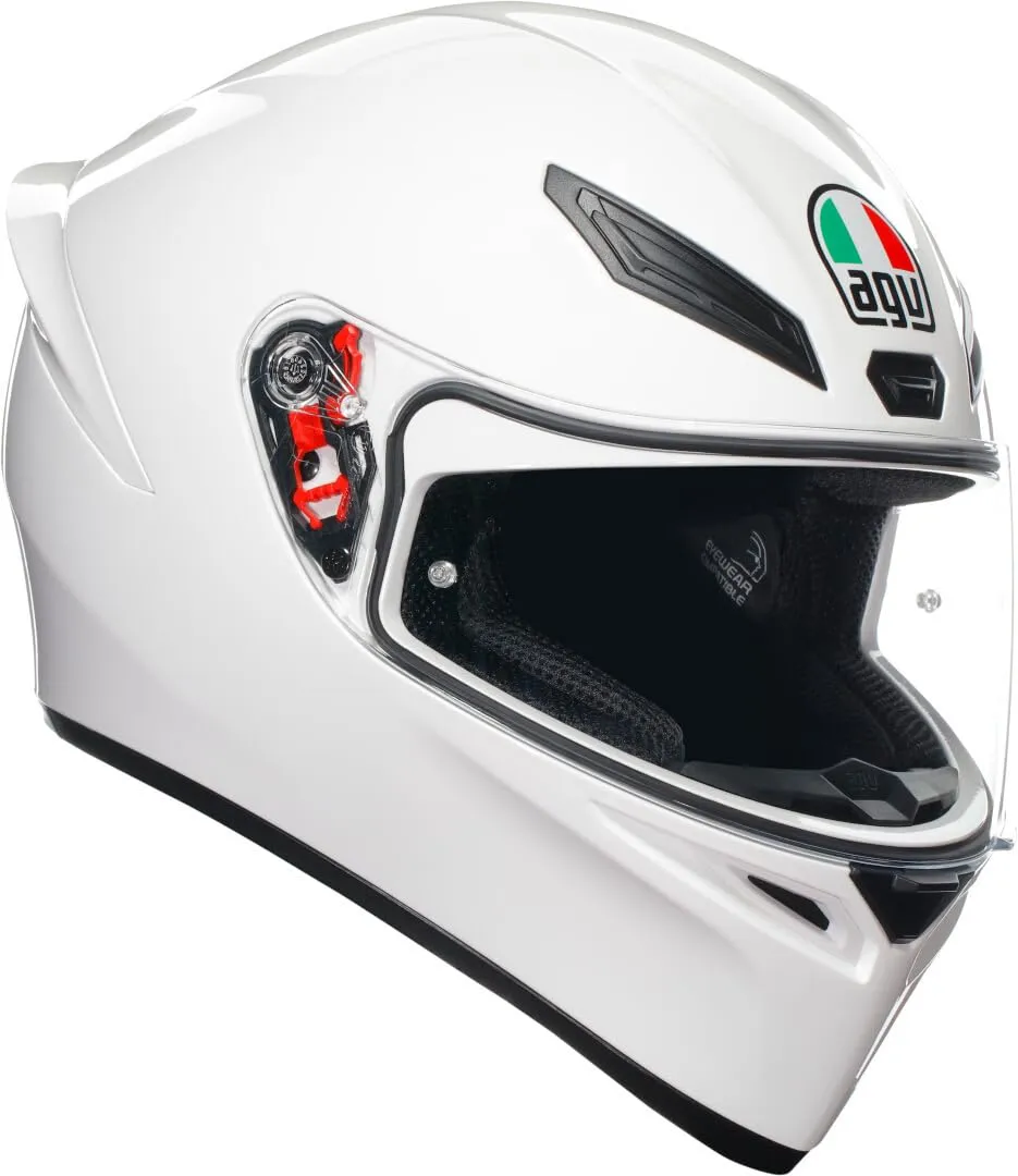 AGV K1 S E2206 Casco Moto Integrale Racing - Bianco, XL - immagine 1