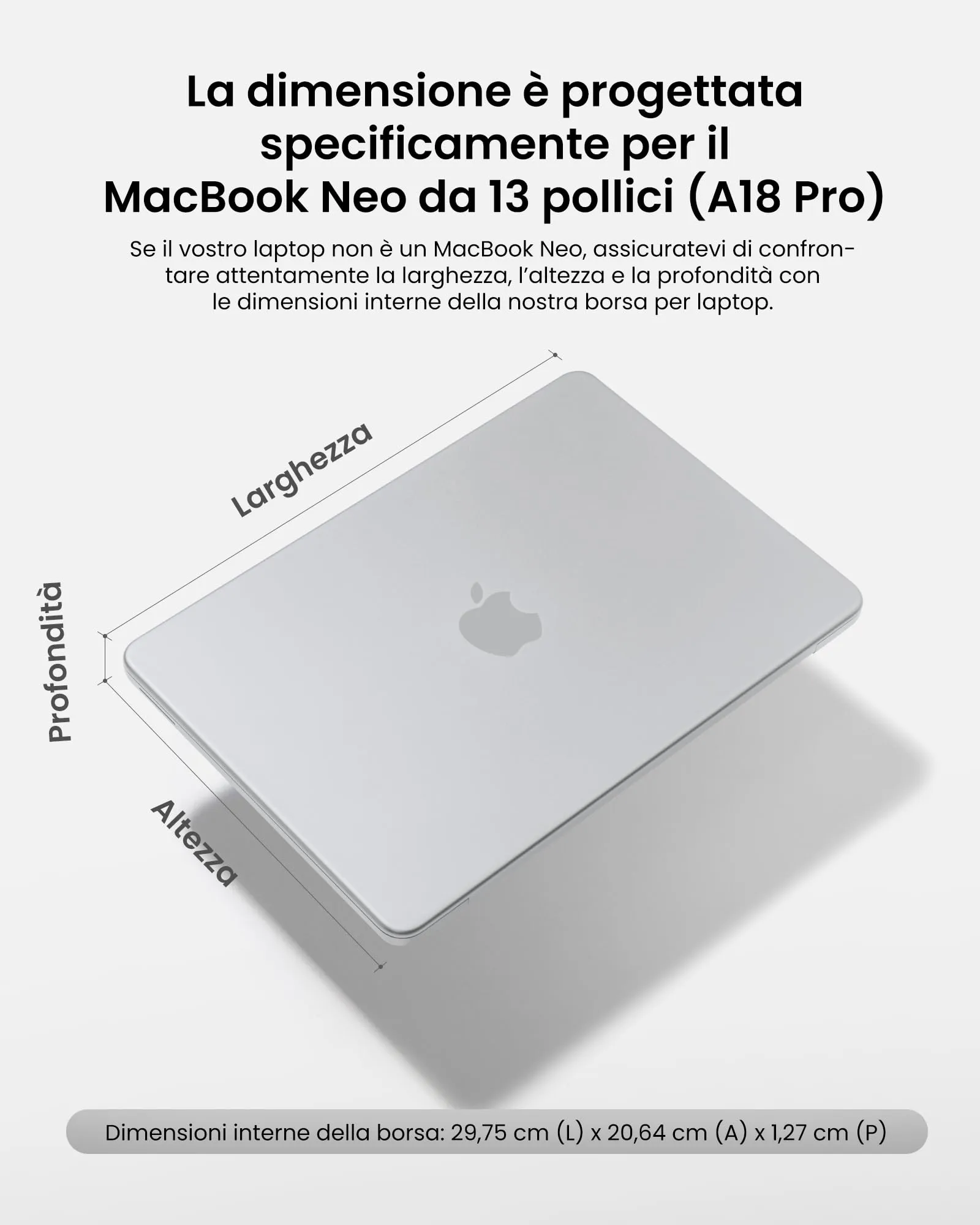 tomtoc Custodia per MacBook Neo 13 Pollici A18 Pro A3404 - immagine 10
