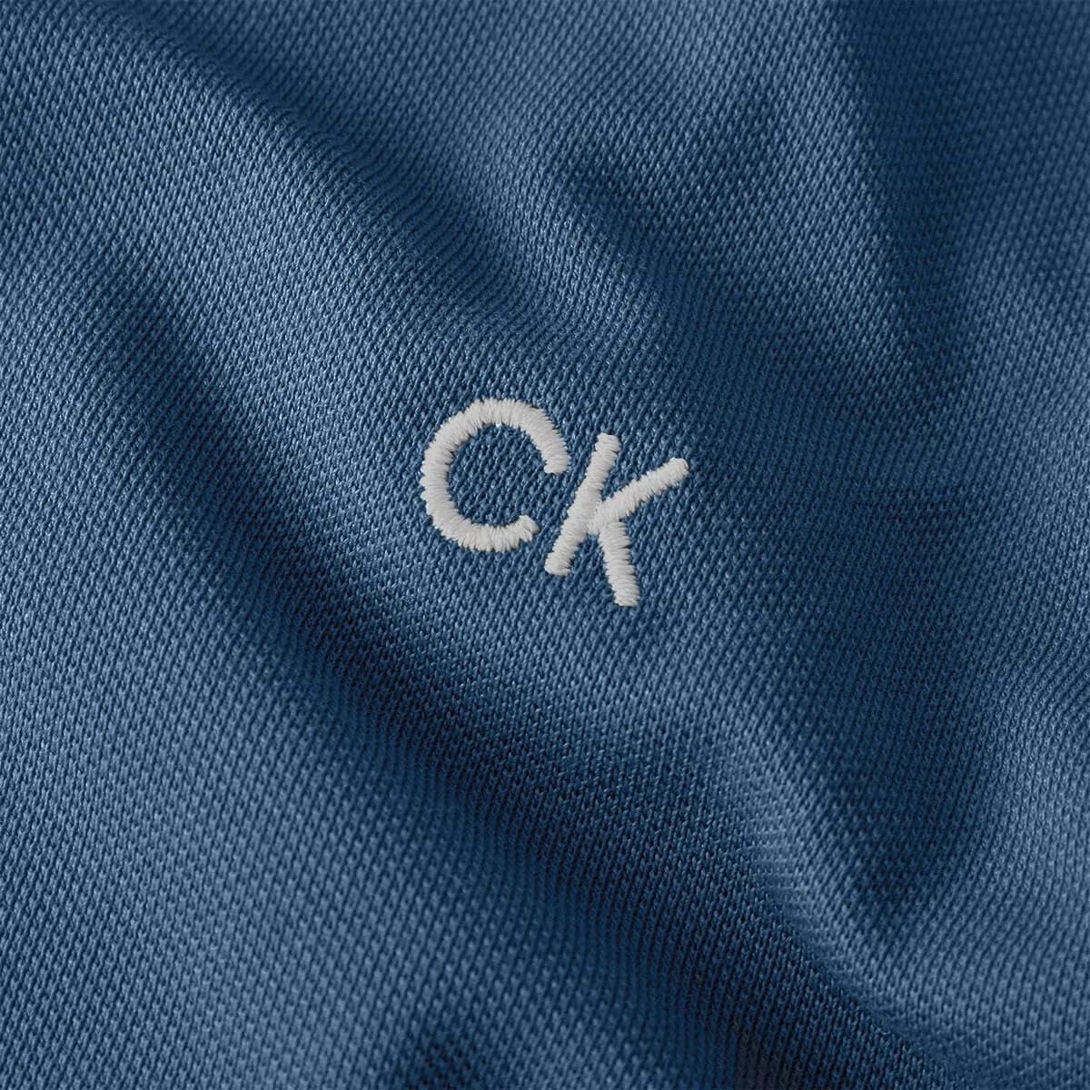 Calvin Klein Polo da Uomo con Profili a Contrasto - Dark Denim - XL - immagine 4