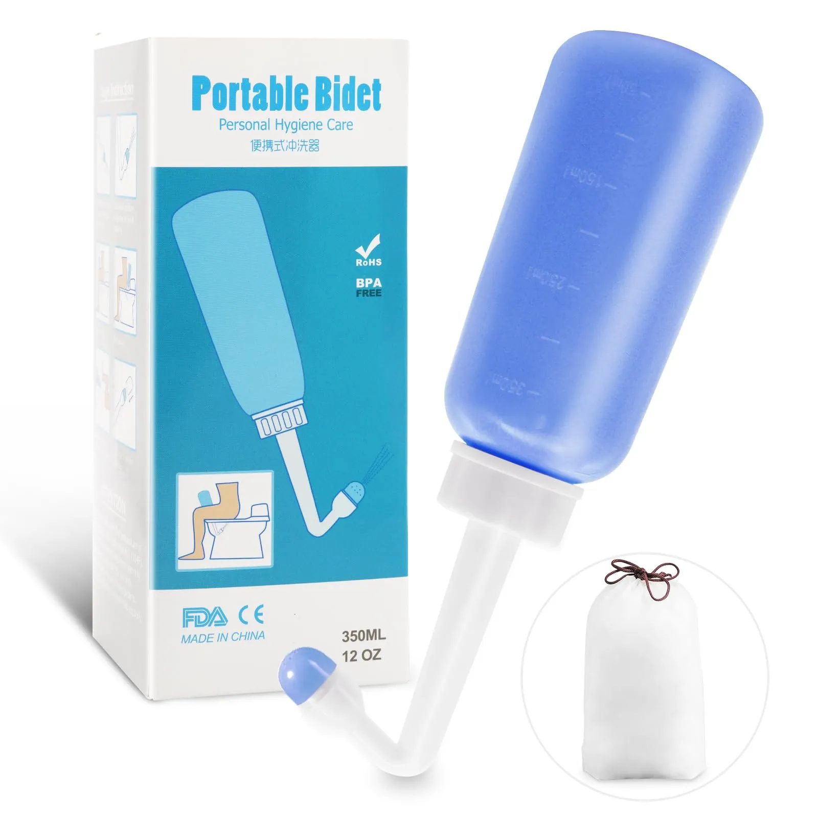Showvigor Bottiglia Perineale per Recupero Post Parto, 350 ml, Viola - immagine 1