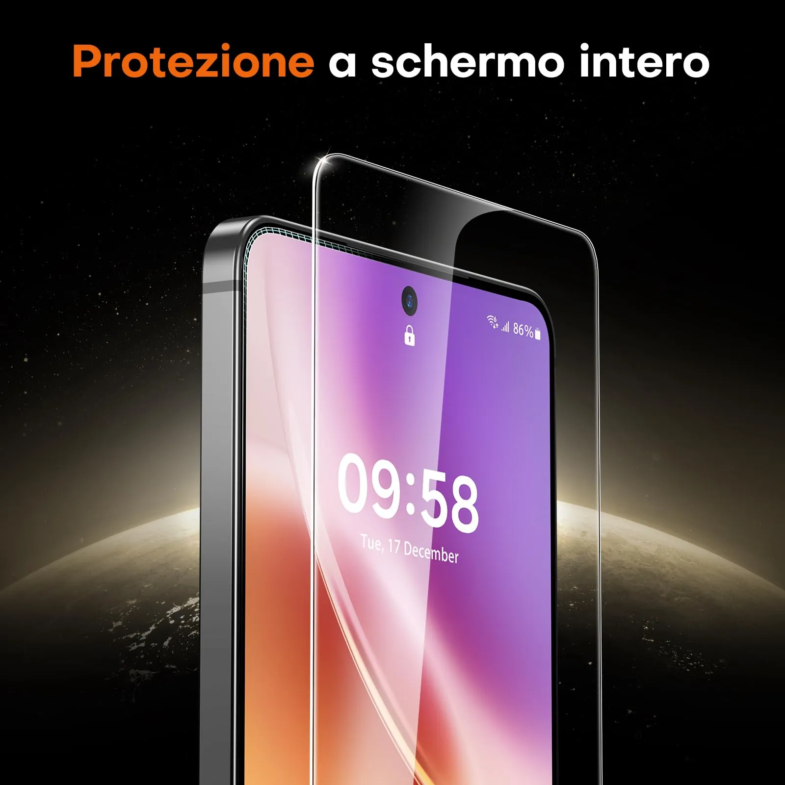 TOCOL Pellicola Protettiva in Vetro Temperato 9H per Samsung Galaxy S24 FE 6.7 Pollici, 2 Pezzi - immagine 5